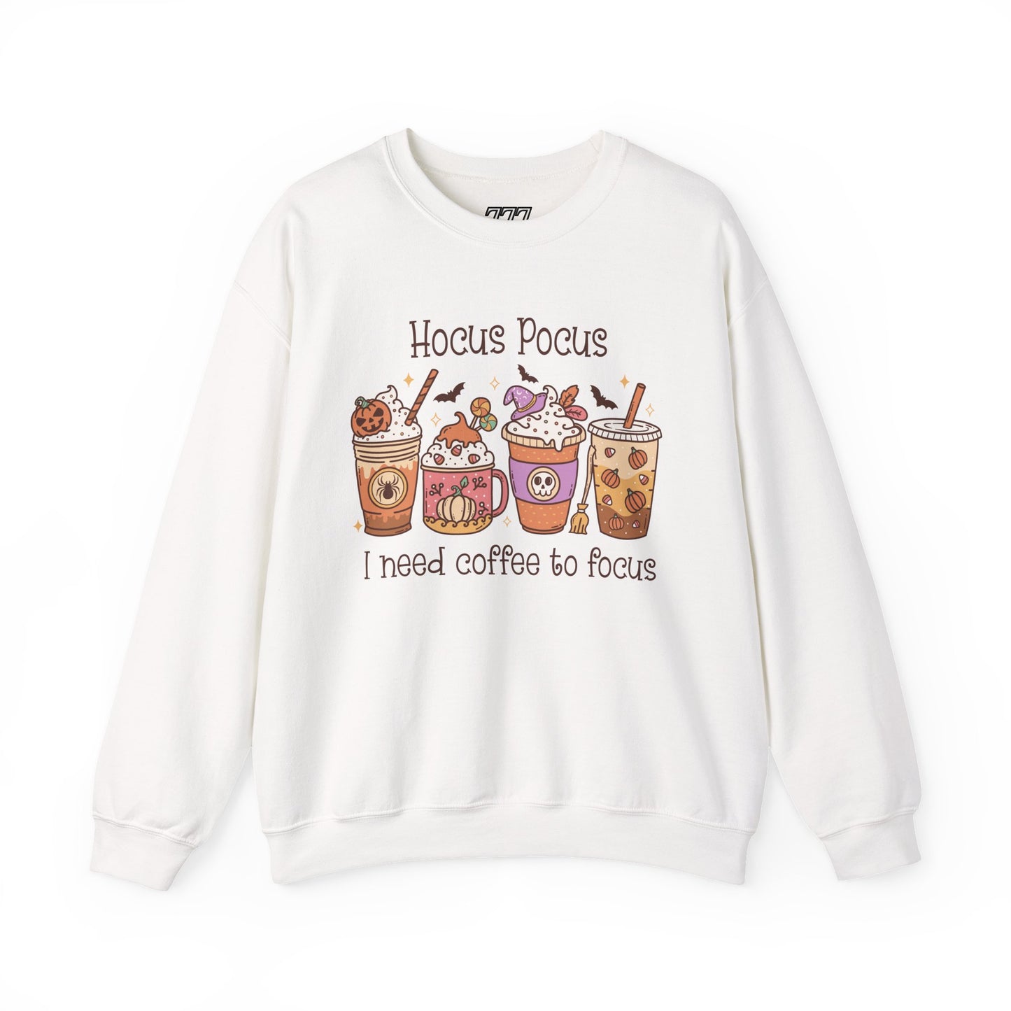 Hocus Pocus I Need Coffee To Focus Unisex Heavy Blend Crewneck Sweatshirt