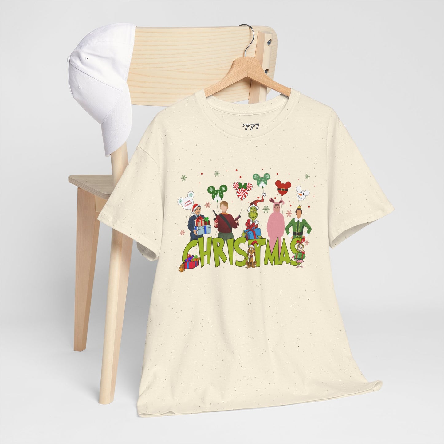 Christmas Character Squad Tee – Cute Festive Holiday Characters Unisex Heavy Cotton T-Shirt