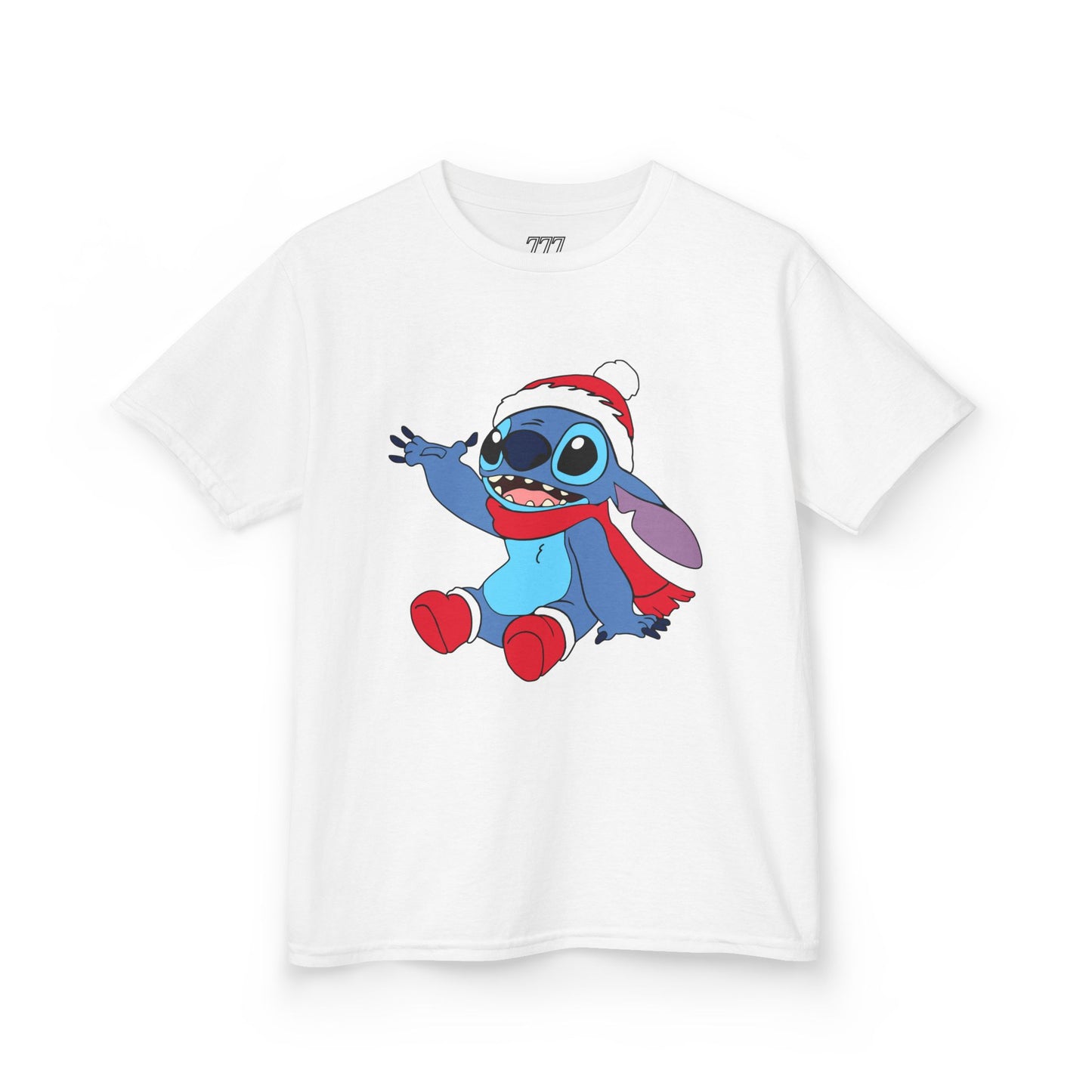 Jolly Alien Kids Christmas T-Shirt – Cute Blue Alien Holiday Tee for Kids