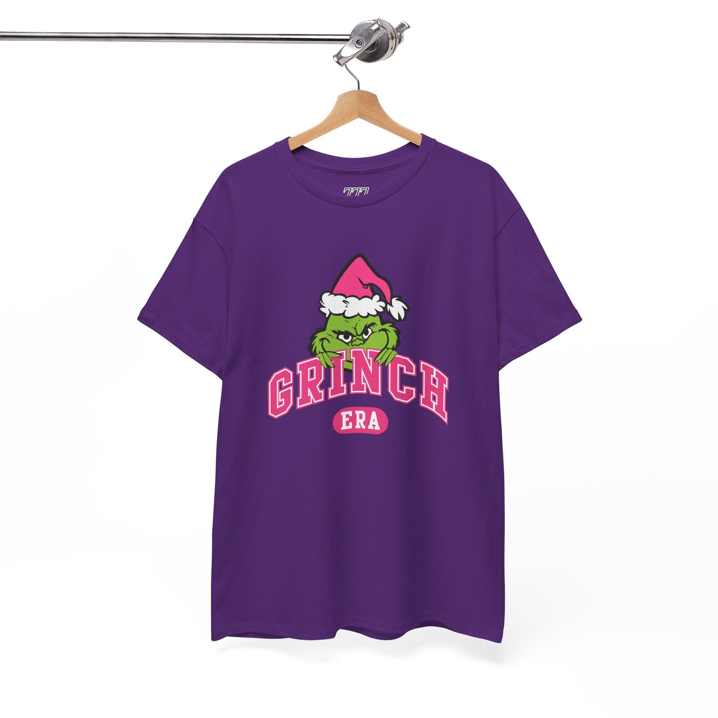 Grinch Era Christmas T-Shirt – Cute Pink Santa Grinch Graphic Tee (Unisex)