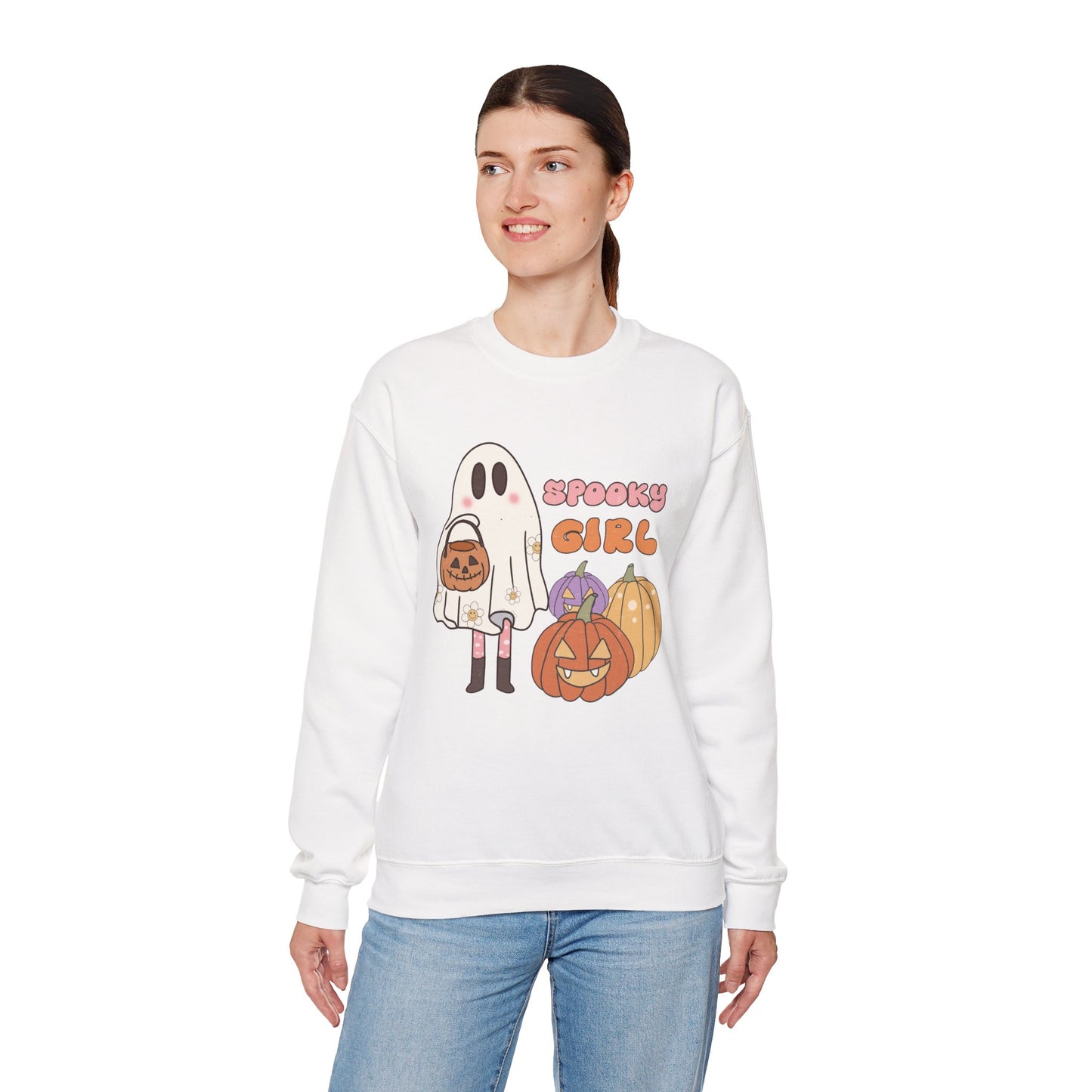 Spooky Girl Women's Heavy Blend Crewneck Sweatshirt
