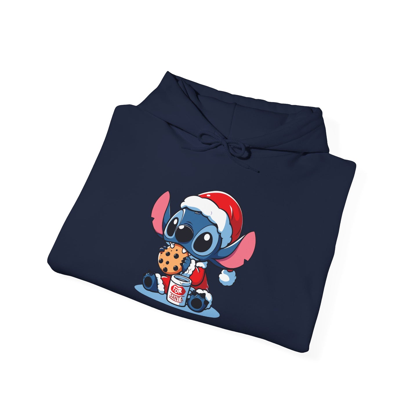Saint Stitch Christmas Hoodie – Cute Holiday Alien Unisex Heavy Blend Sweatshirt