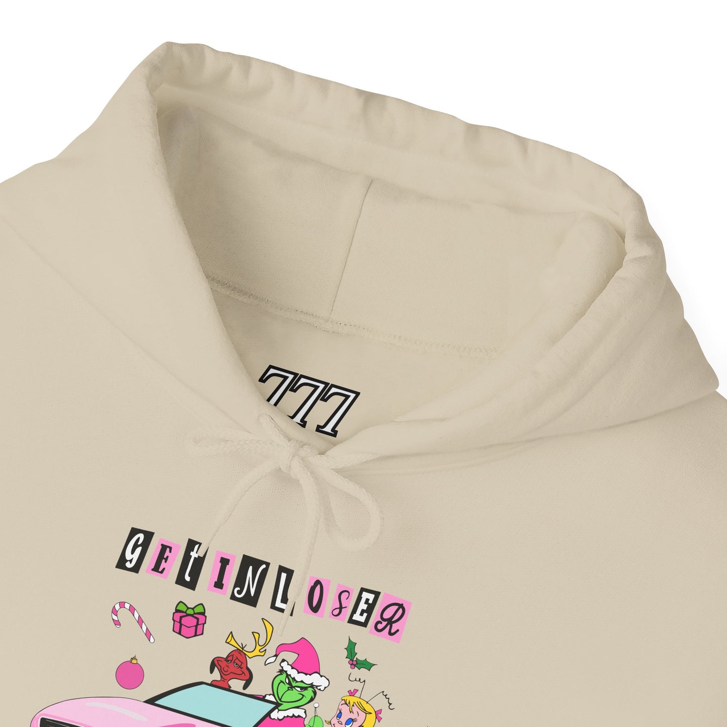 Get In Loser We’re Stealing Christmas Hoodie – Funny Green Holiday Creature Sweatshirt (Unisex)