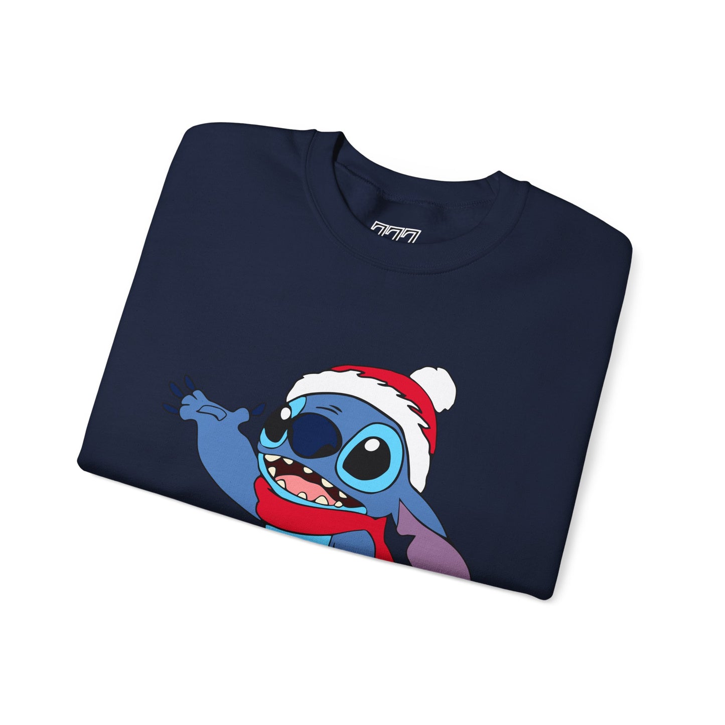 Jolly Alien Christmas Crewneck – Cute Blue Alien Holiday Sweatshirt (Unisex)