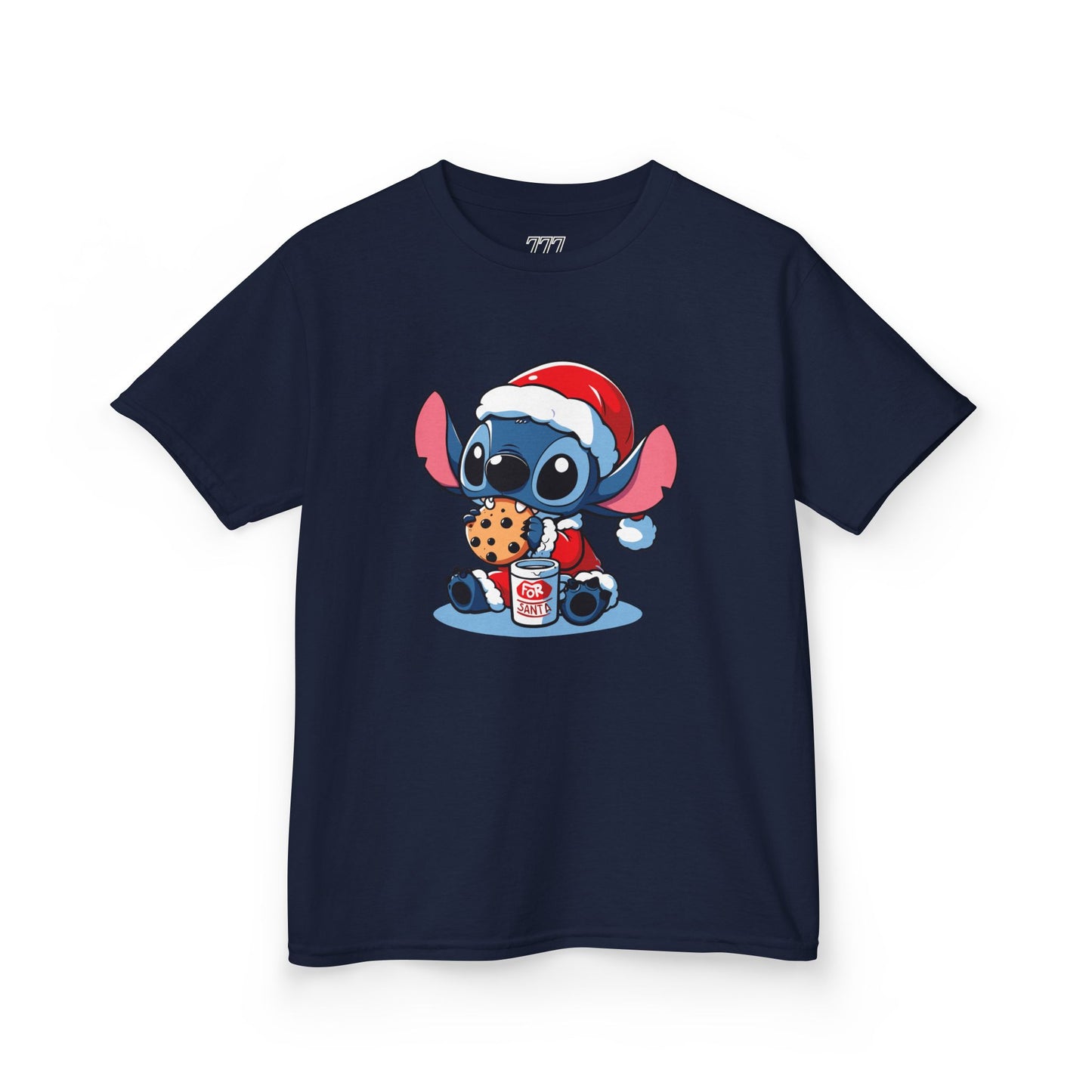 Saint Stitch Christmas Kids T-Shirt – Cute Holiday Alien Heavy Cotton Tee