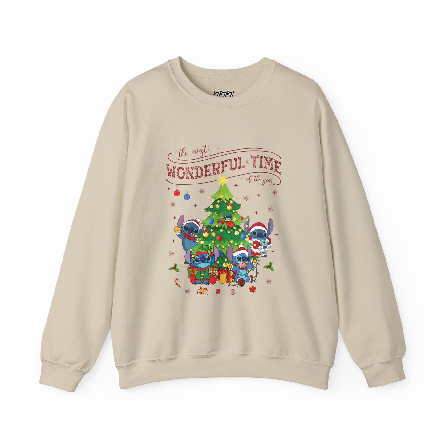 The Most Wonderful Time of the Year Christmas Sweatshirt – Cute Holiday Characters Festive Unisex Heavy Blend Crewneck