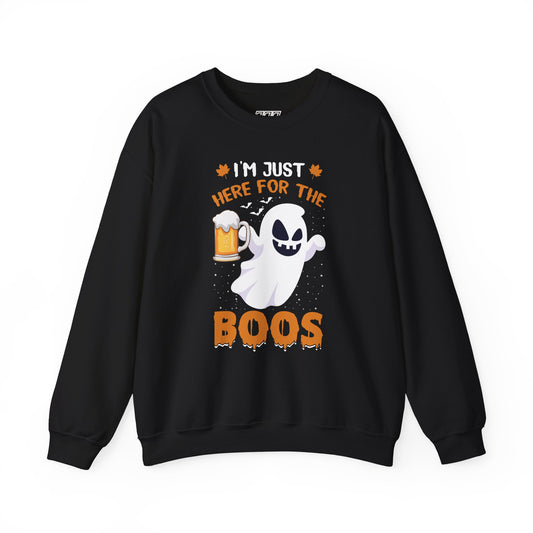 I'm Just Here For The Boos Unisex Heavy Blend Crewneck Sweatshirt