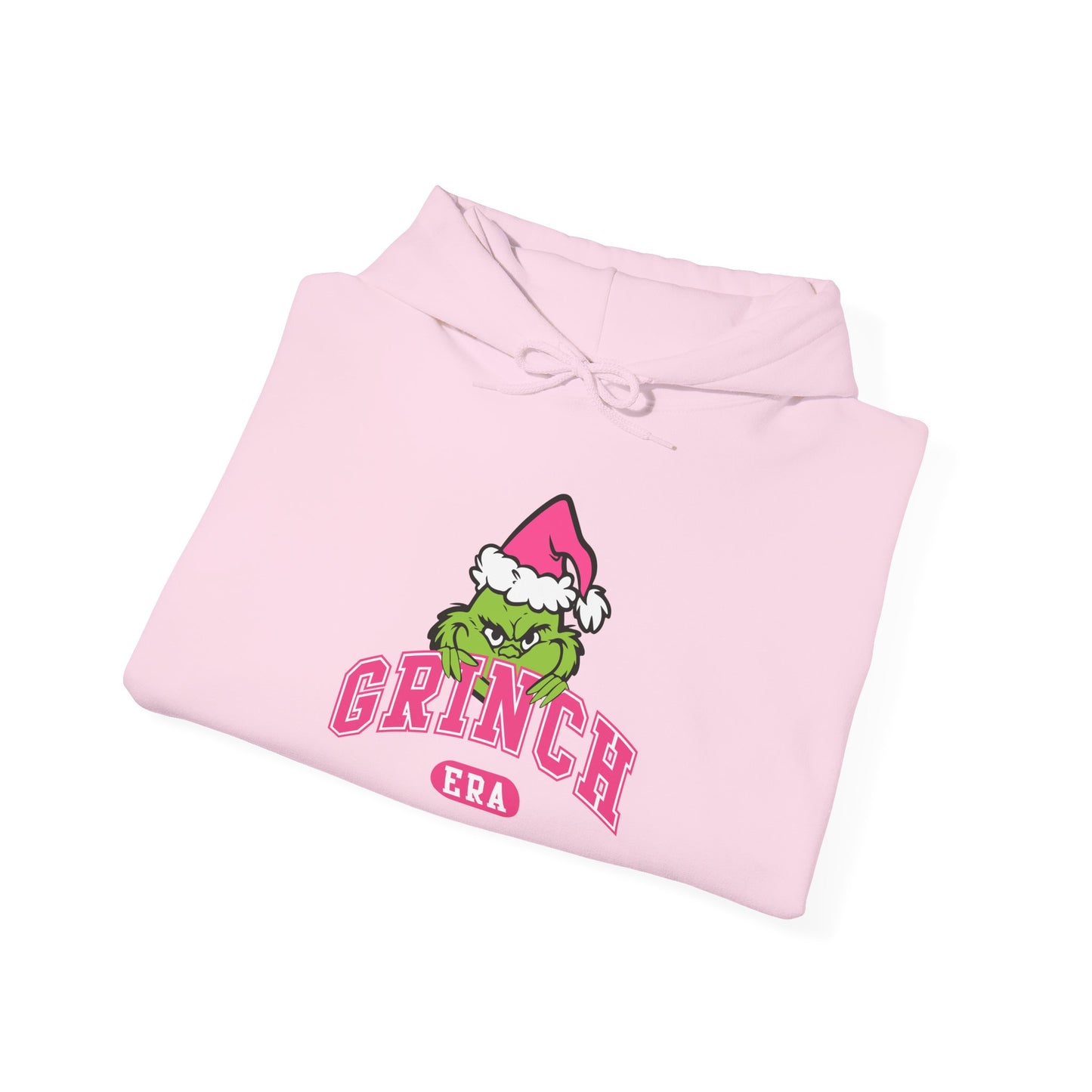 Grinch Era Christmas Hoodie – Cozy Pink Santa Grinch Graphic Hoodie (Unisex)