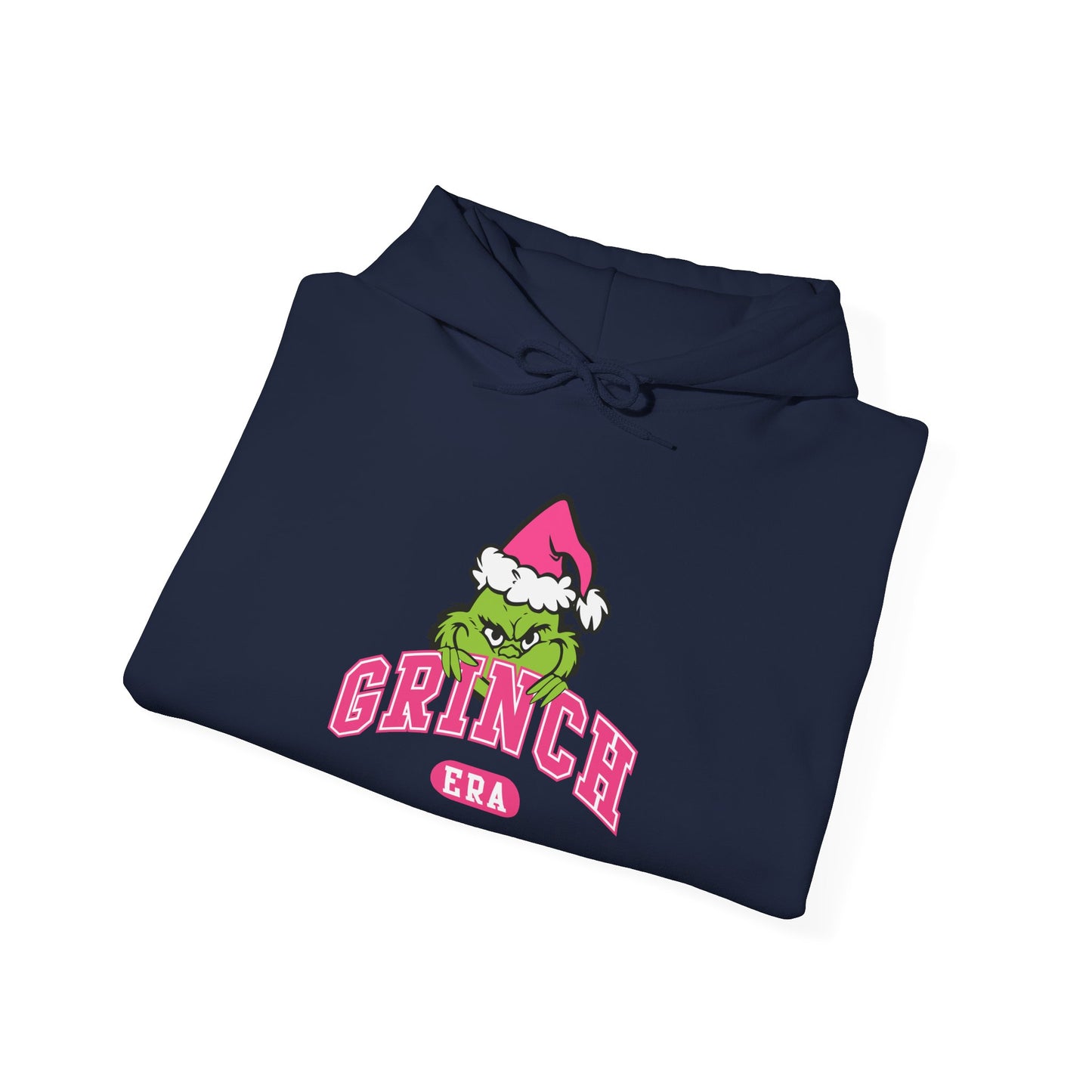 Grinch Era Christmas Hoodie – Cozy Pink Santa Grinch Graphic Hoodie (Unisex)