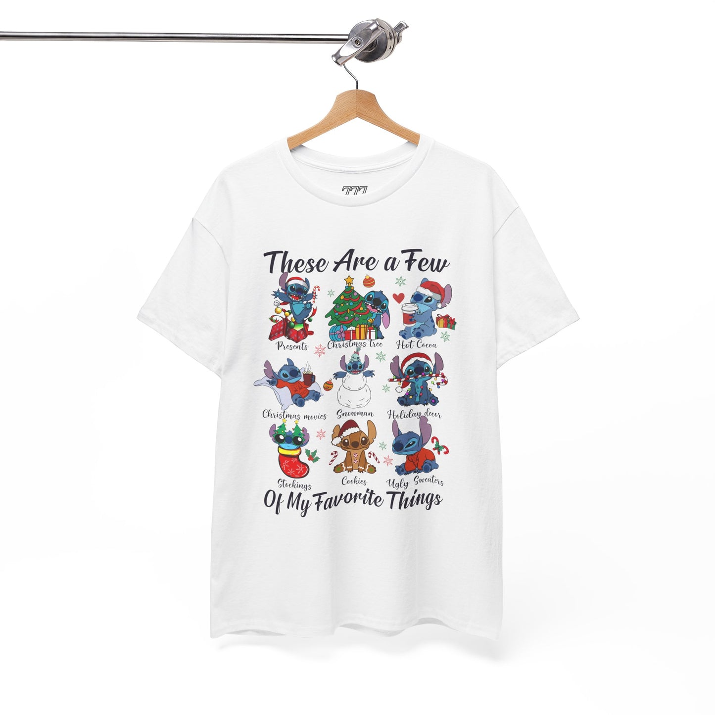 These Are a Few of My Favorite Things Christmas Characters Holiday Tee – Cute Festive Unisex Heavy Cotton T-Shirt