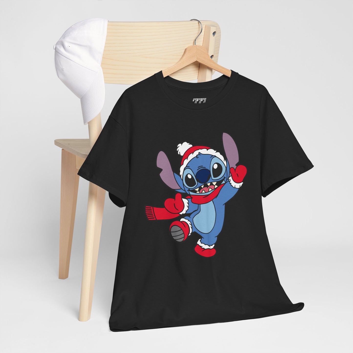 Festive Alien Christmas T-Shirt – Cute Blue Alien Holiday Graphic Tee (Unisex)