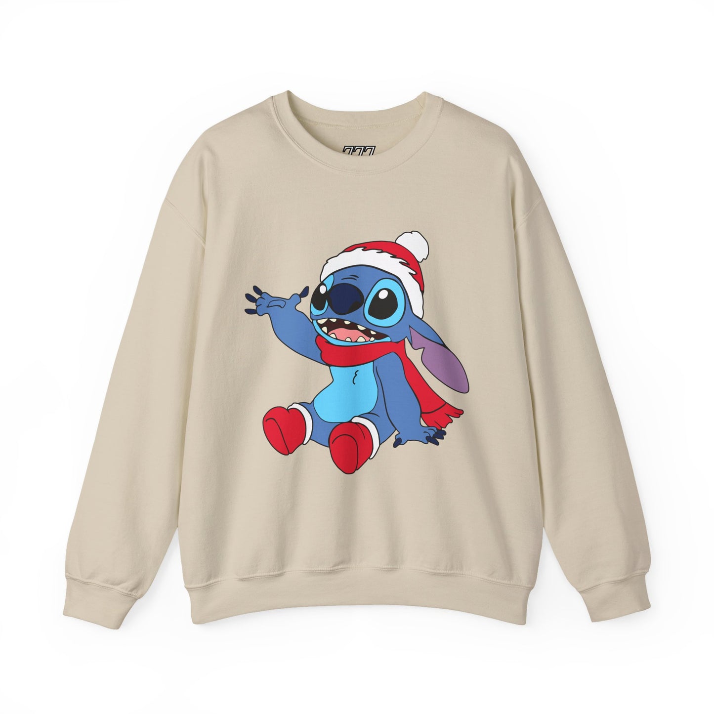 Jolly Alien Christmas Crewneck – Cute Blue Alien Holiday Sweatshirt (Unisex)