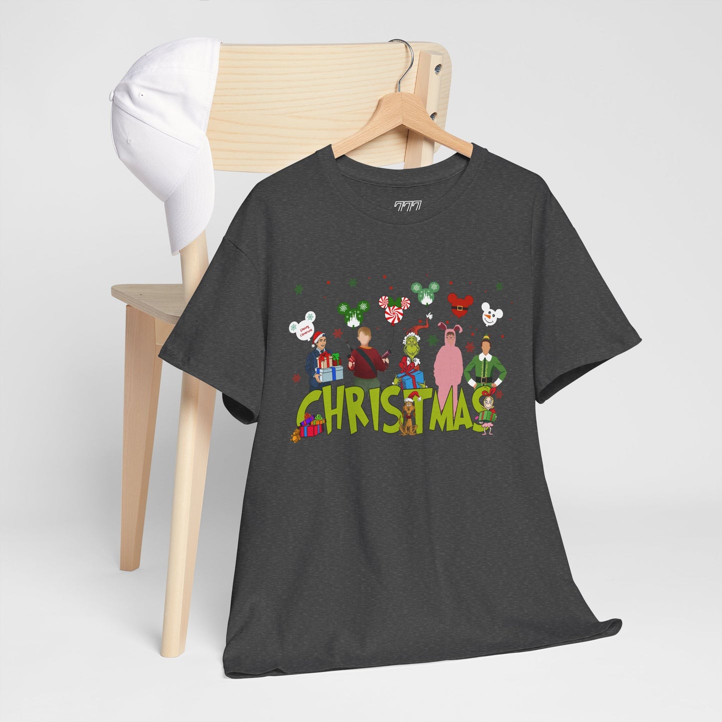 Christmas Character Squad Tee – Cute Festive Holiday Characters Unisex Heavy Cotton T-Shirt