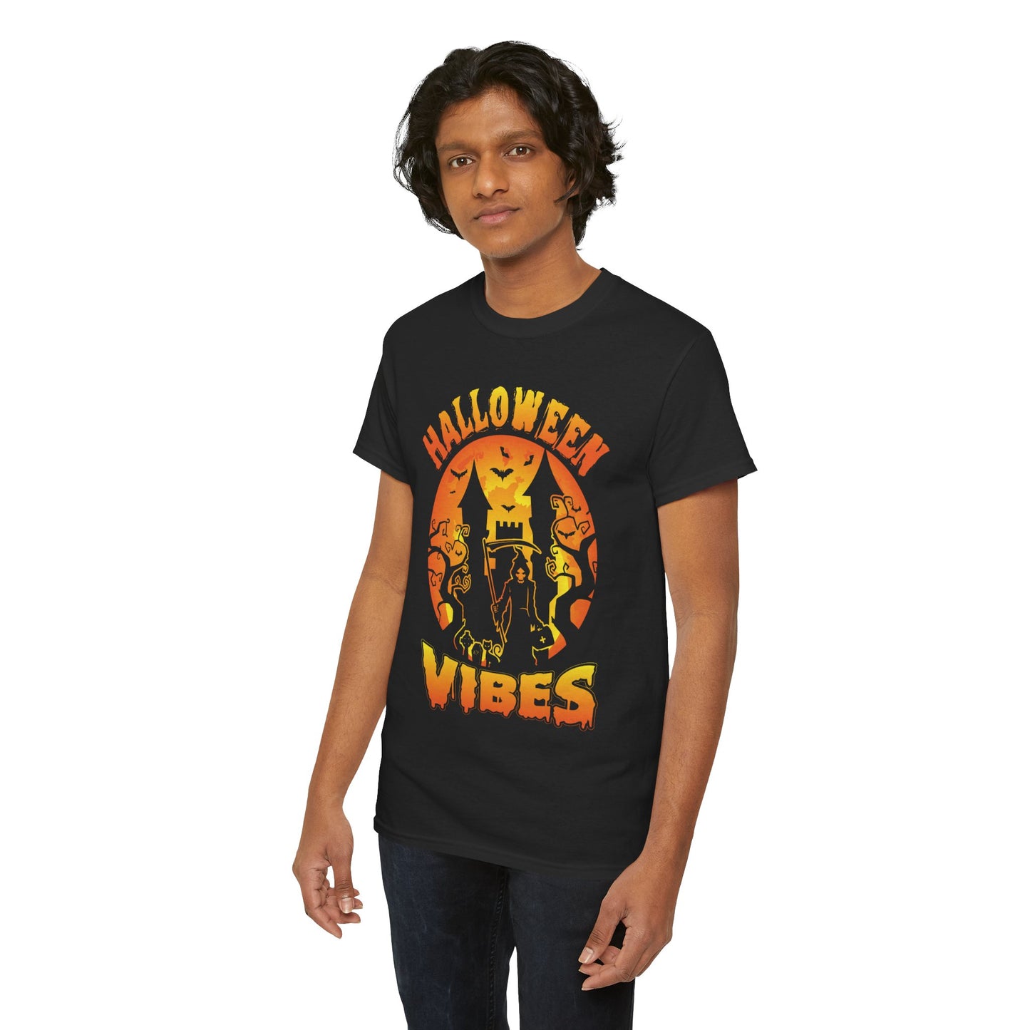 Halloween Vibes Unisex Heavy Cotton T-Shirt