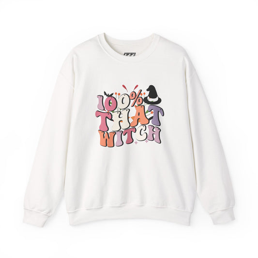 100% That Witch Women's Heavy Blend Crewneck Sweatshirt