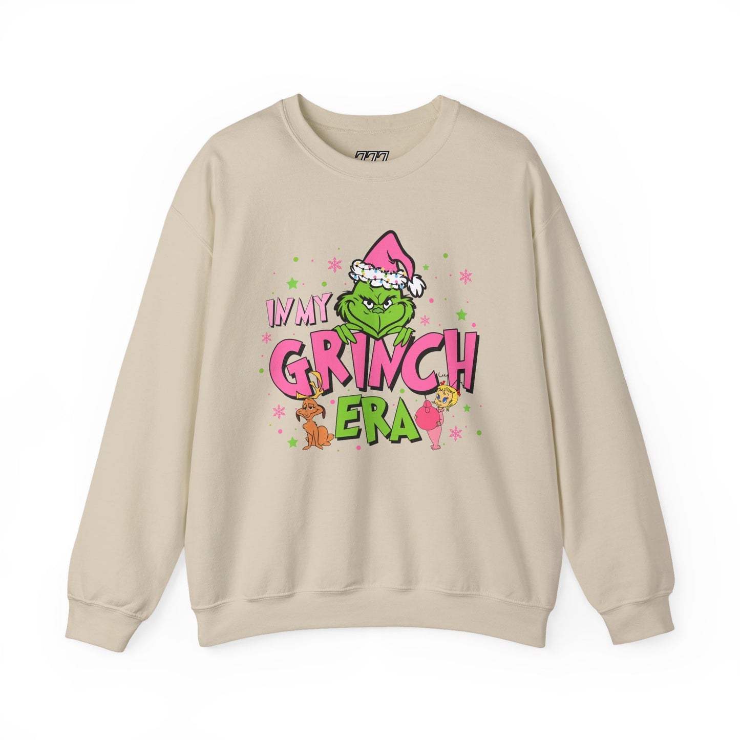 In My Grinch Era Funny Christmas Grinch-Inspired Holiday Sweatshirt – Pink Santa Festive Unisex Heavy Blend Crewneck