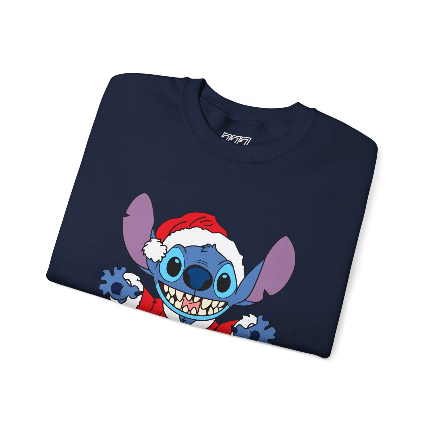 Alien Santa Christmas Crewneck – Cozy Blue Alien Holiday Sweatshirt (Unisex)