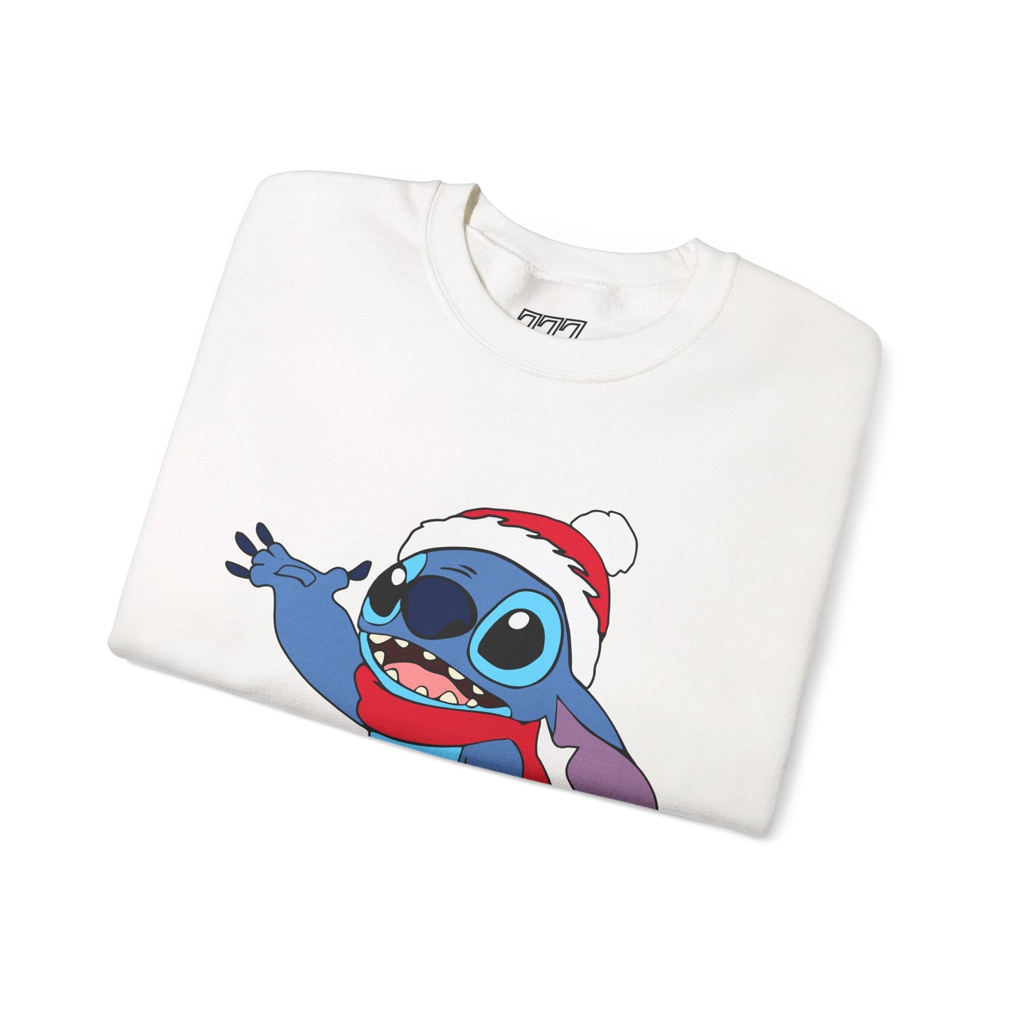 Jolly Alien Christmas Crewneck – Cute Blue Alien Holiday Sweatshirt (Unisex)