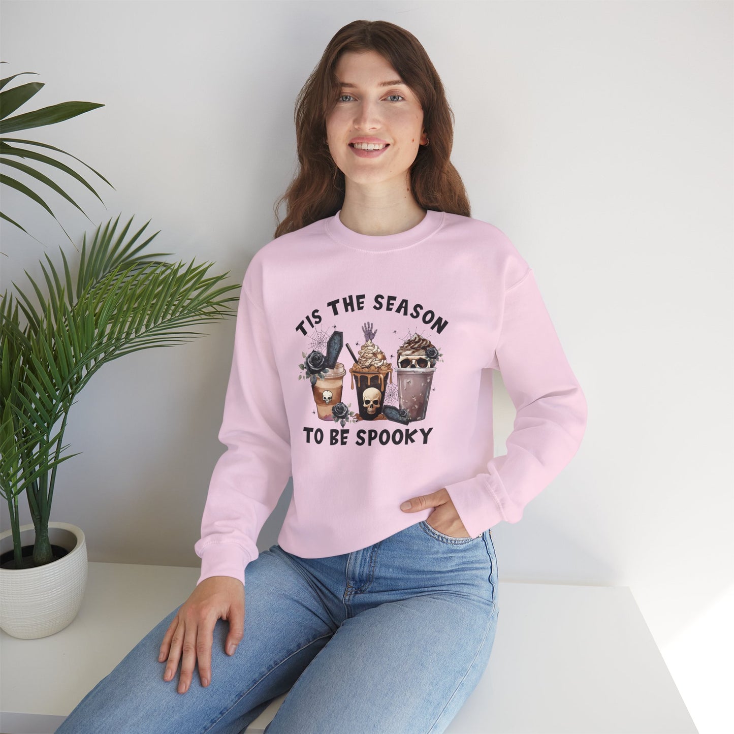 Tis The Season To Be Spooky Unisex Heavy Blend Crewneck Sweatshirt