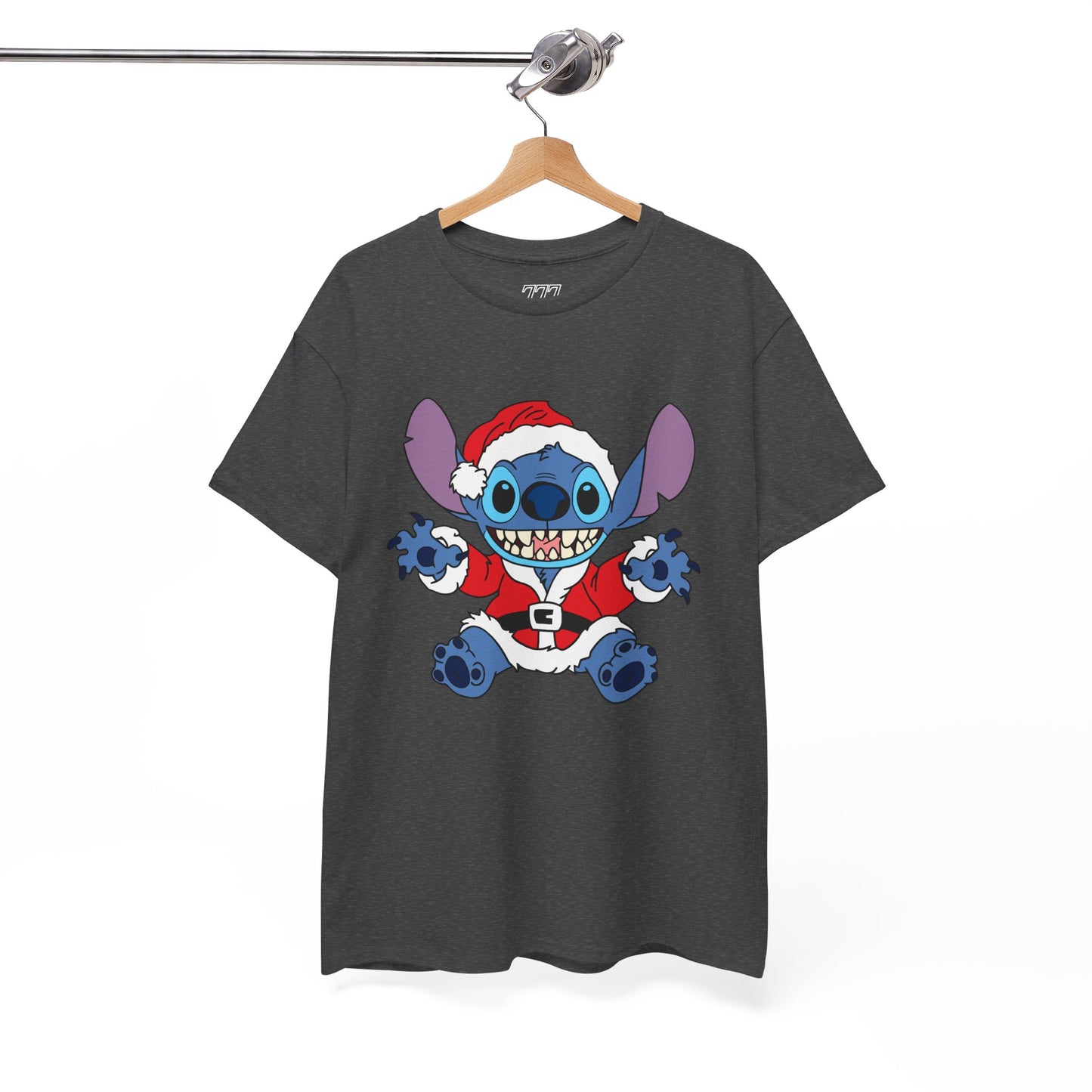 Alien Santa Christmas T-Shirt – Cute Blue Alien Holiday Graphic Tee (Unisex)