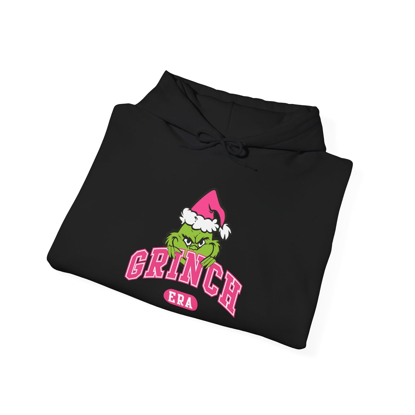 Grinch Era Christmas Hoodie – Cozy Pink Santa Grinch Graphic Hoodie (Unisex)