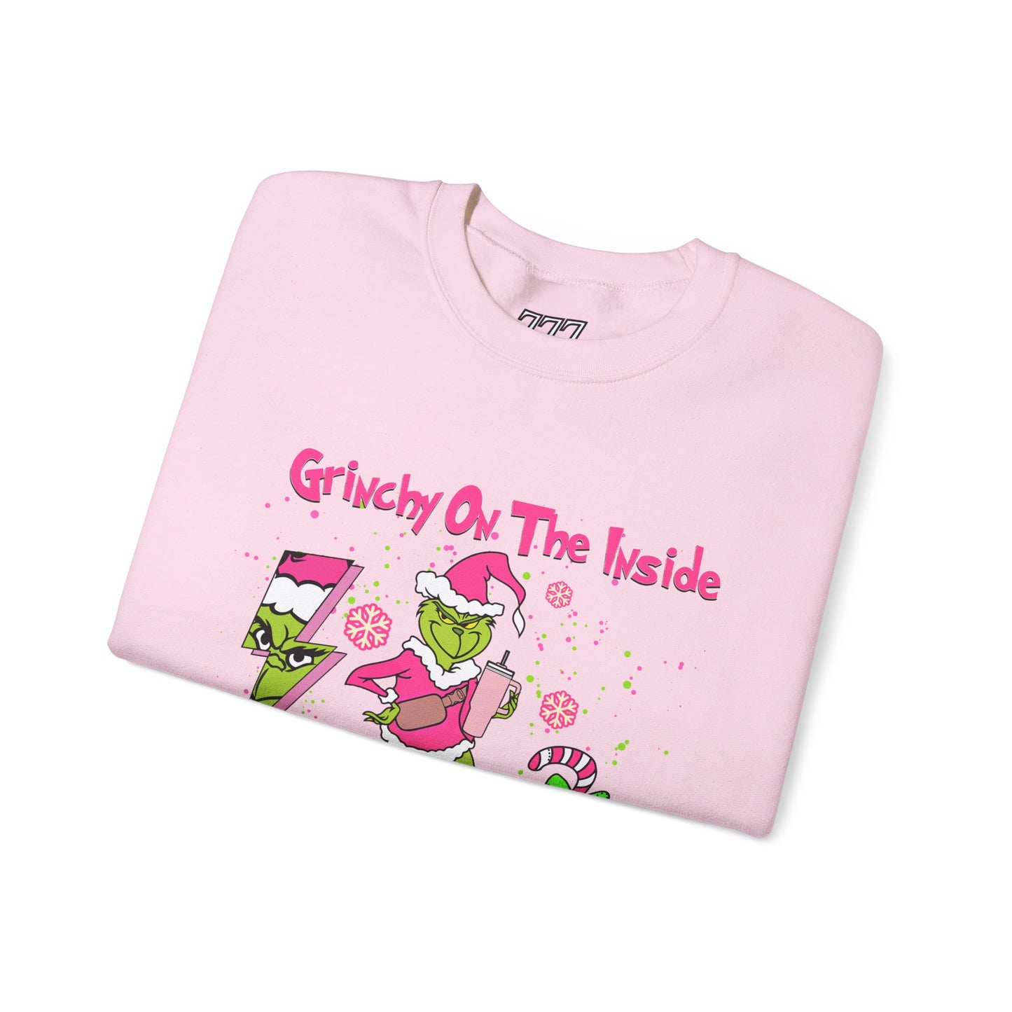 Grinchy On The Inside, Bougie On The Outside Unisex Heavy Blend Crewneck Sweatshirt