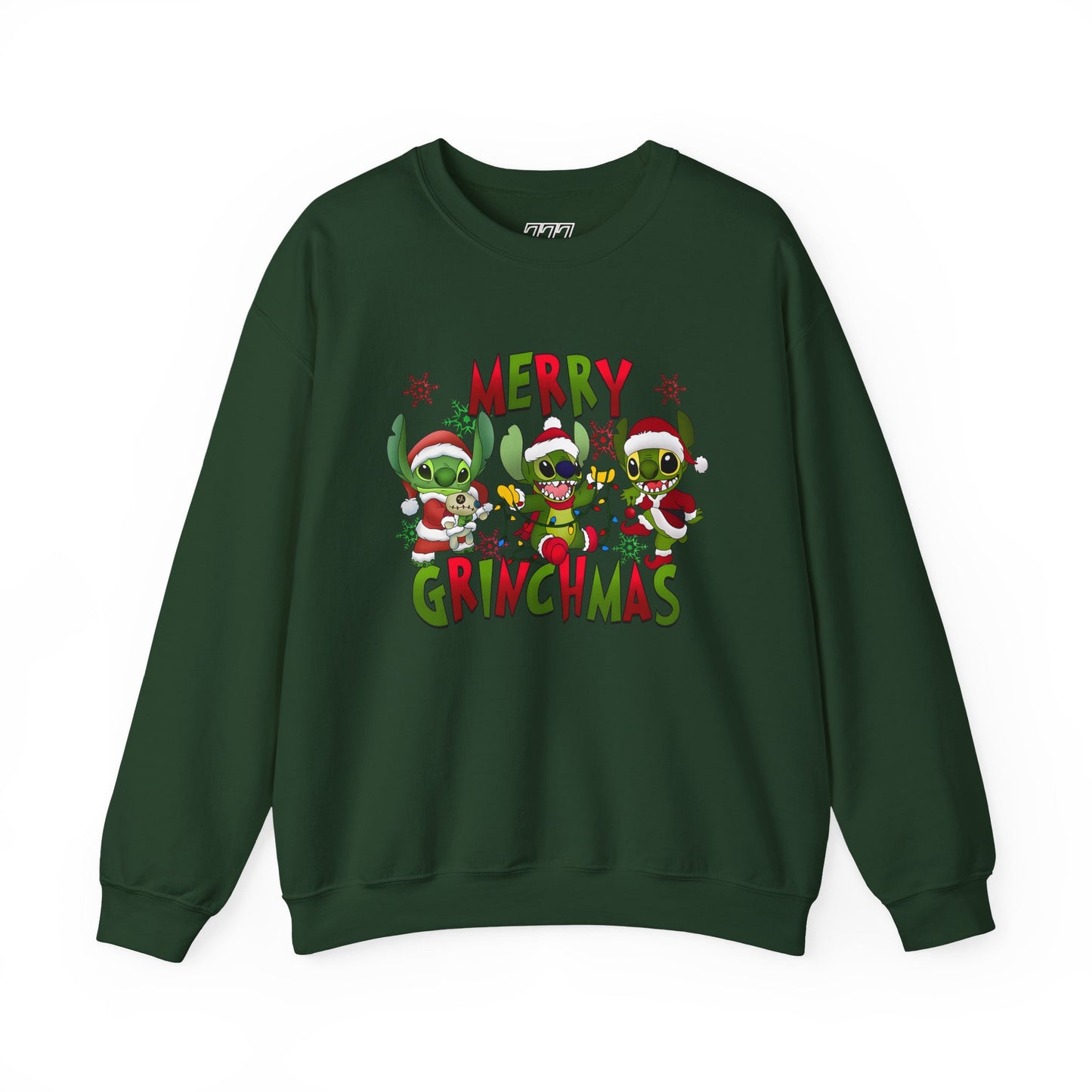 Merry Grinchmas Sweatshirt – Funny Christmas Unisex Heavy Blend Holiday Crewneck