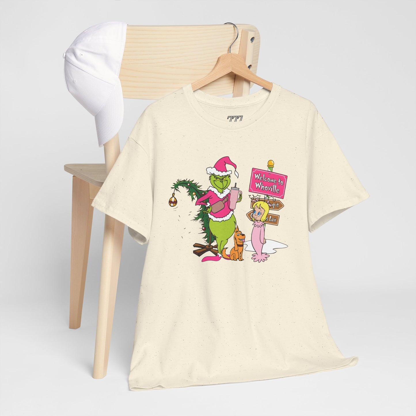 Welcome to Merryville Christmas T-Shirt – Cute Green Christmas Creature Holiday Tee (Unisex)