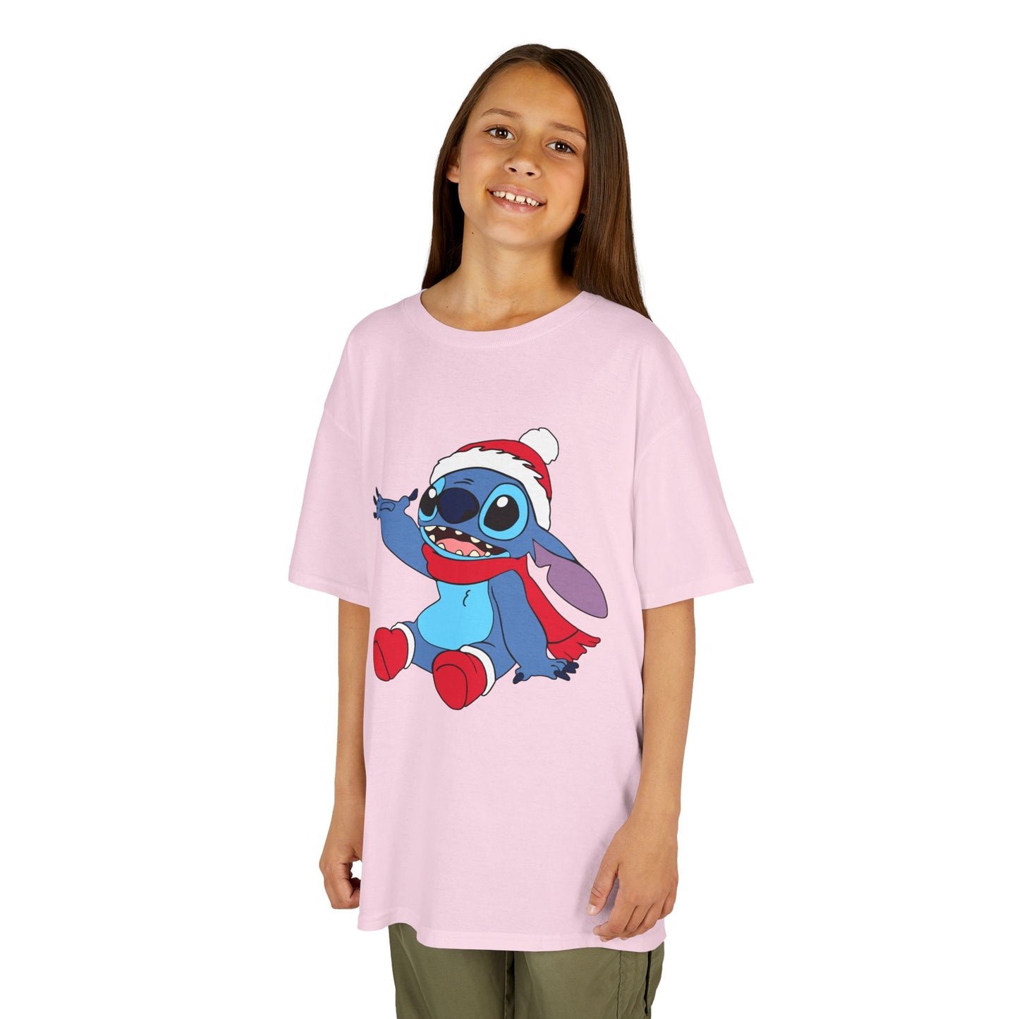Jolly Alien Kids Christmas T-Shirt – Cute Blue Alien Holiday Tee for Kids