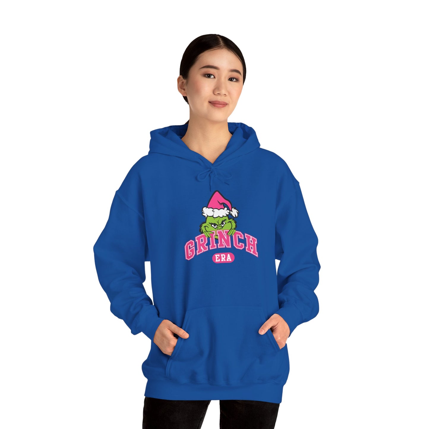 Grinch Era Christmas Hoodie – Cozy Pink Santa Grinch Graphic Hoodie (Unisex)