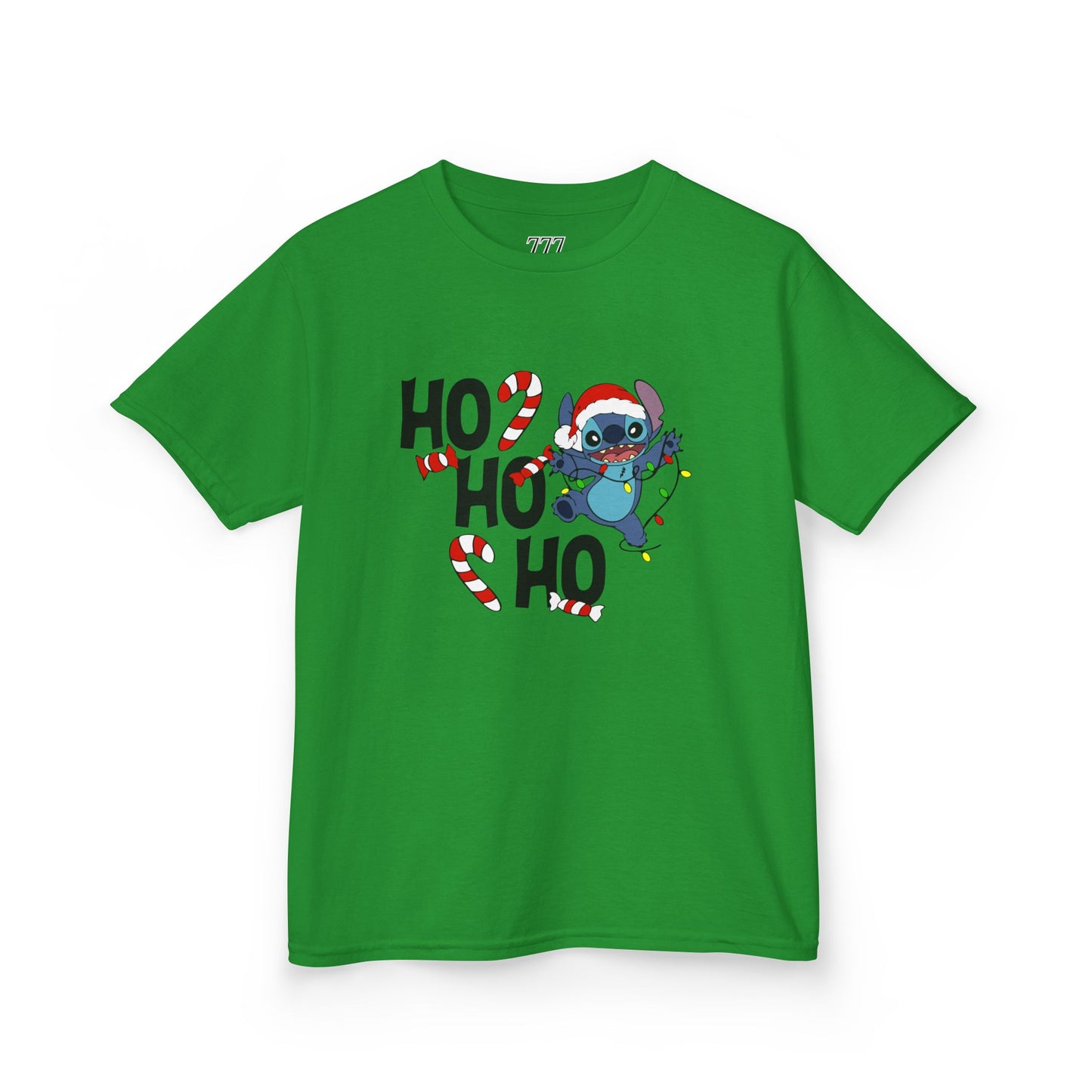 Ho Ho Ho Christmas Alien Kids T-Shirt – Festive Heavy Cotton Holiday Tee