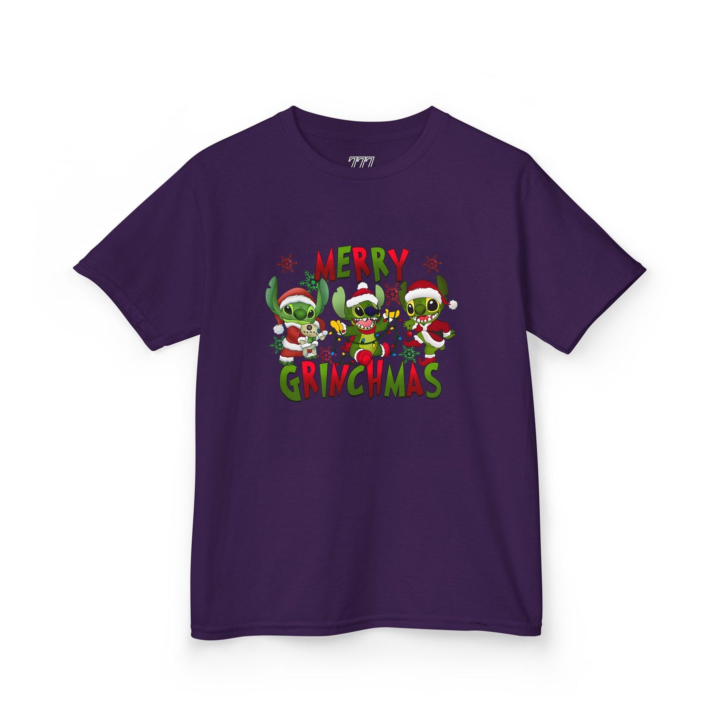 Merry Grinchmas Kids T-Shirt – Funny Christmas Heavy Cotton Holiday Tee