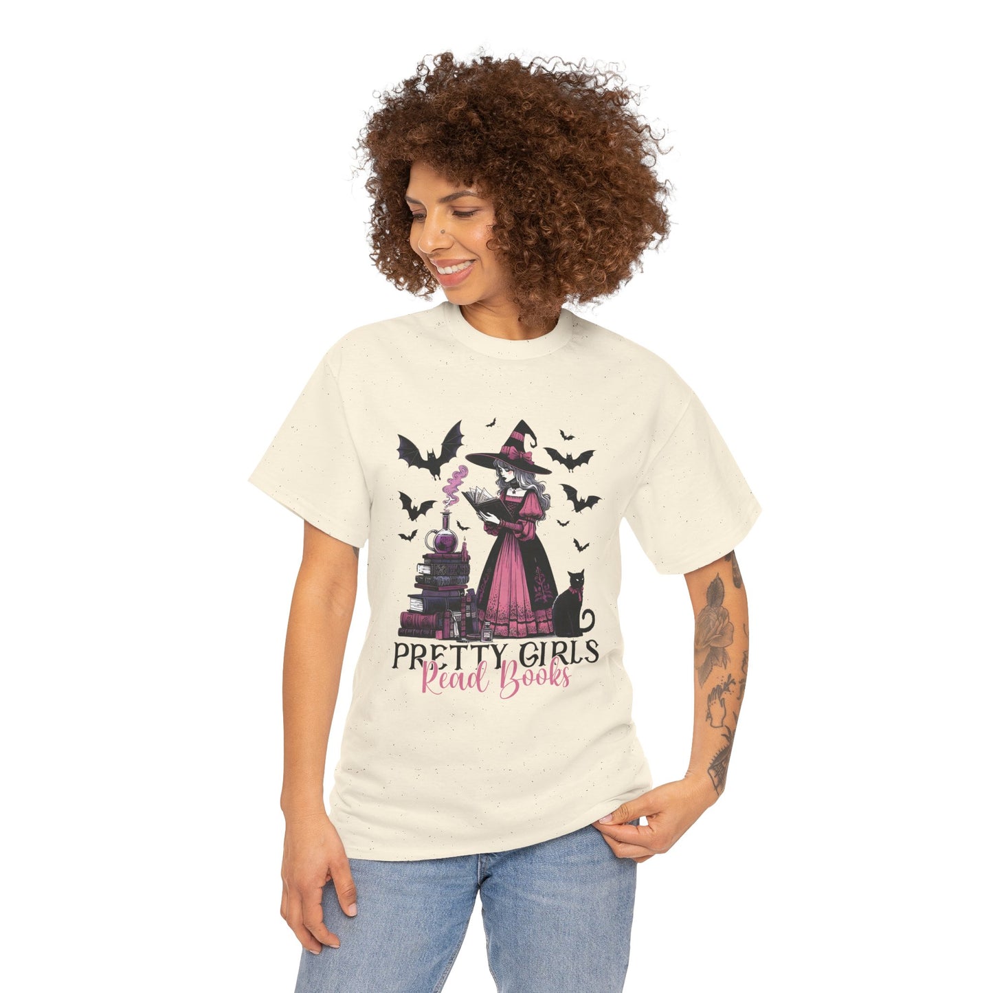 Pretty Girls Read Books Women's Heavy Cotton T-Shirt
