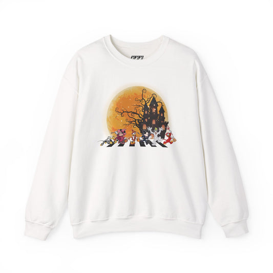 Haunted Crosswalk Unisex Heavy Blend Crewneck Sweatshirt