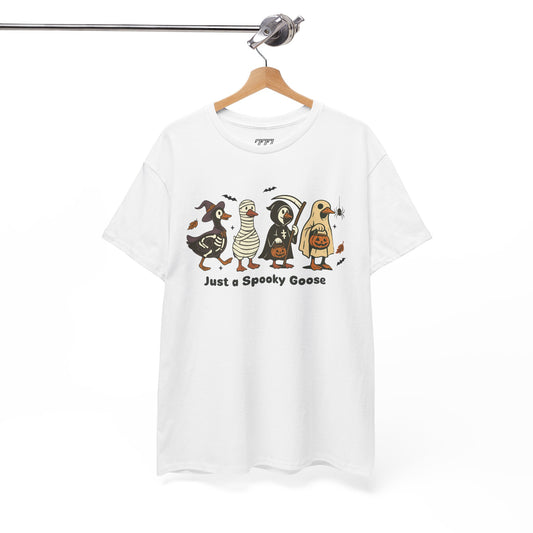 Just A Spooky Goose Unisex Heavy Cotton T-Shirt