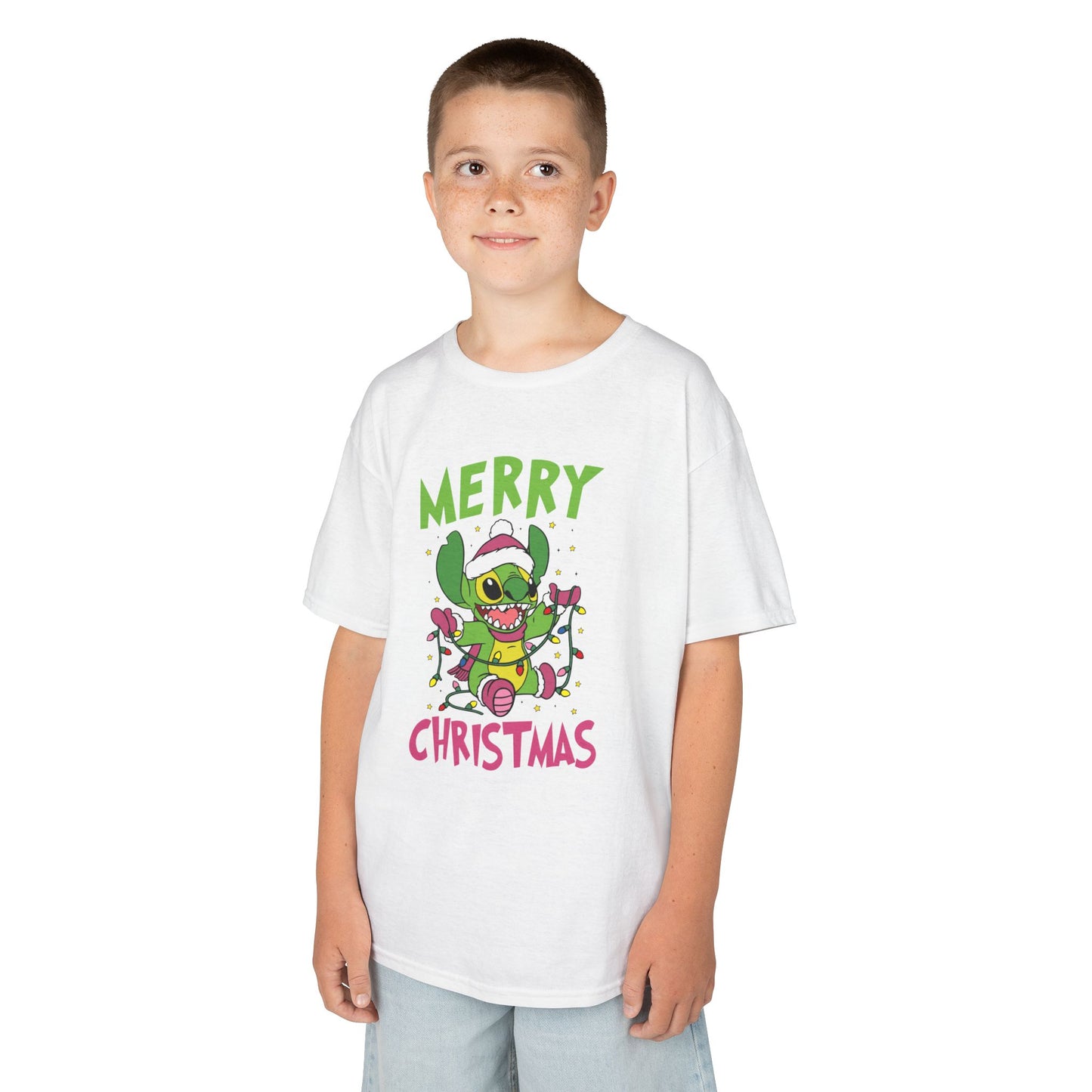Stinch Merry Christmas Kids T-Shirt – Funny Holiday Alien Heavy Cotton Tee
