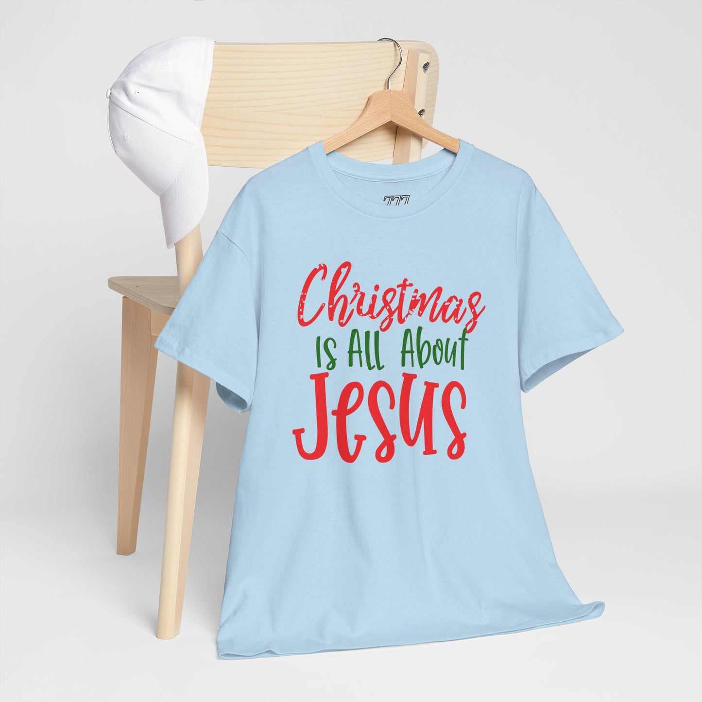 Christmas Is All About Jesus T-Shirt – Christian Holiday Unisex Heavy Cotton Tee
