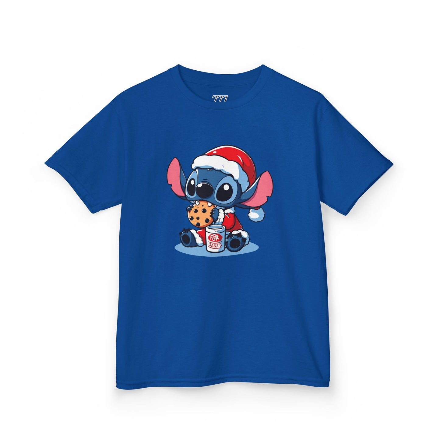 Saint Stitch Christmas Kids T-Shirt – Cute Holiday Alien Heavy Cotton Tee