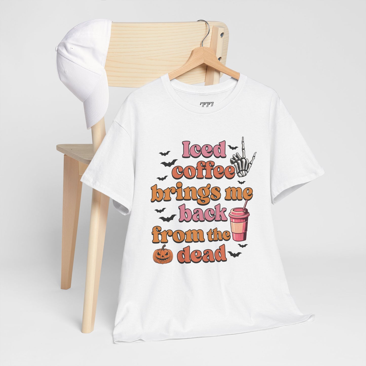 Iced Coffee Brings Me Back From The Dead Women's Heavy Cotton T-Shirt