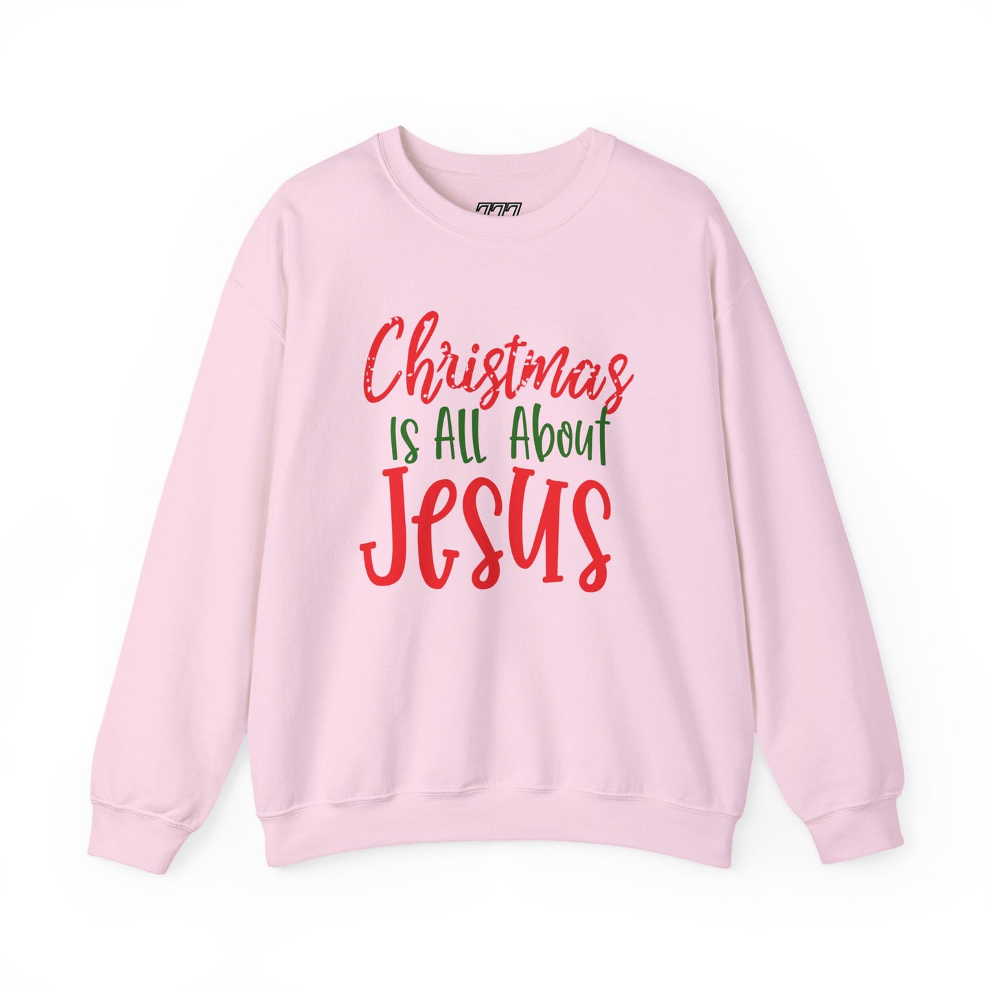 Christmas Is All About Jesus Sweatshirt – Christian Holiday Unisex Heavy Blend Crewneck