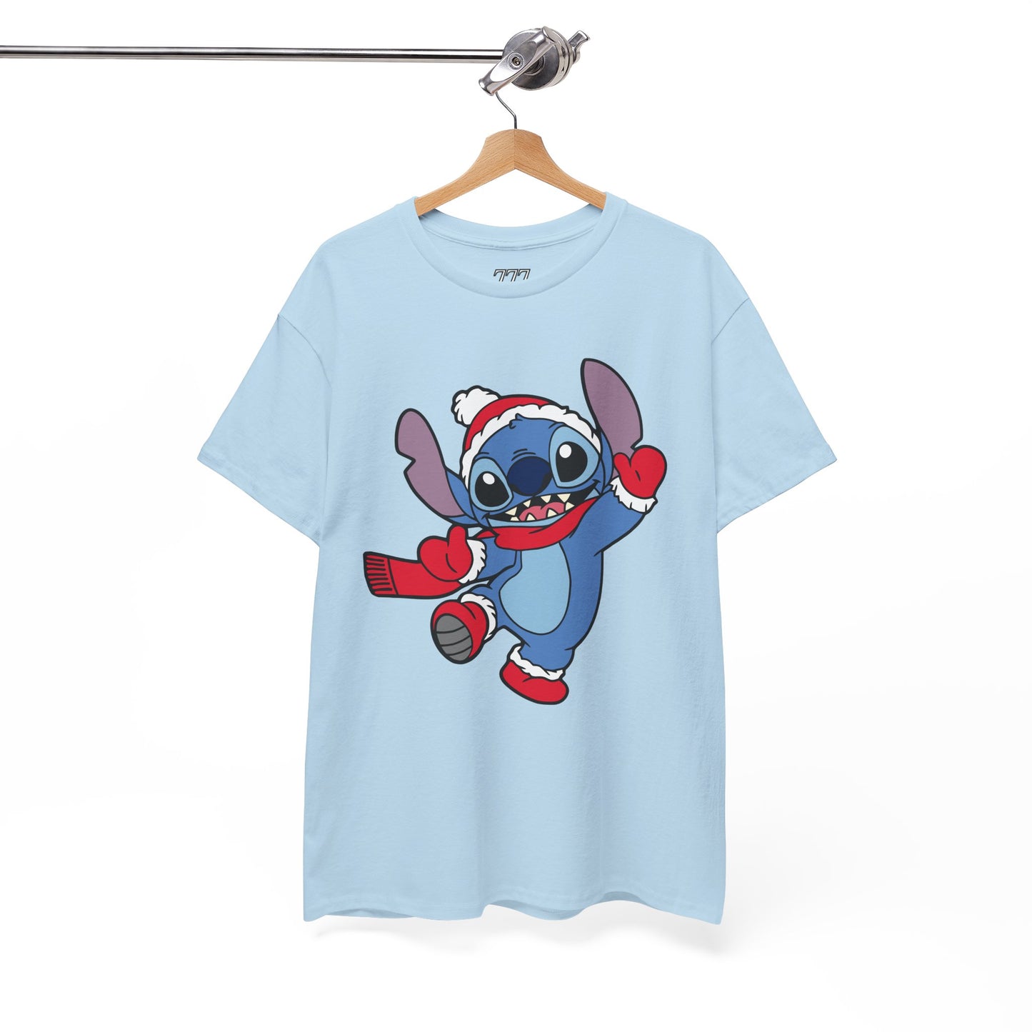 Festive Alien Christmas T-Shirt – Cute Blue Alien Holiday Graphic Tee (Unisex)