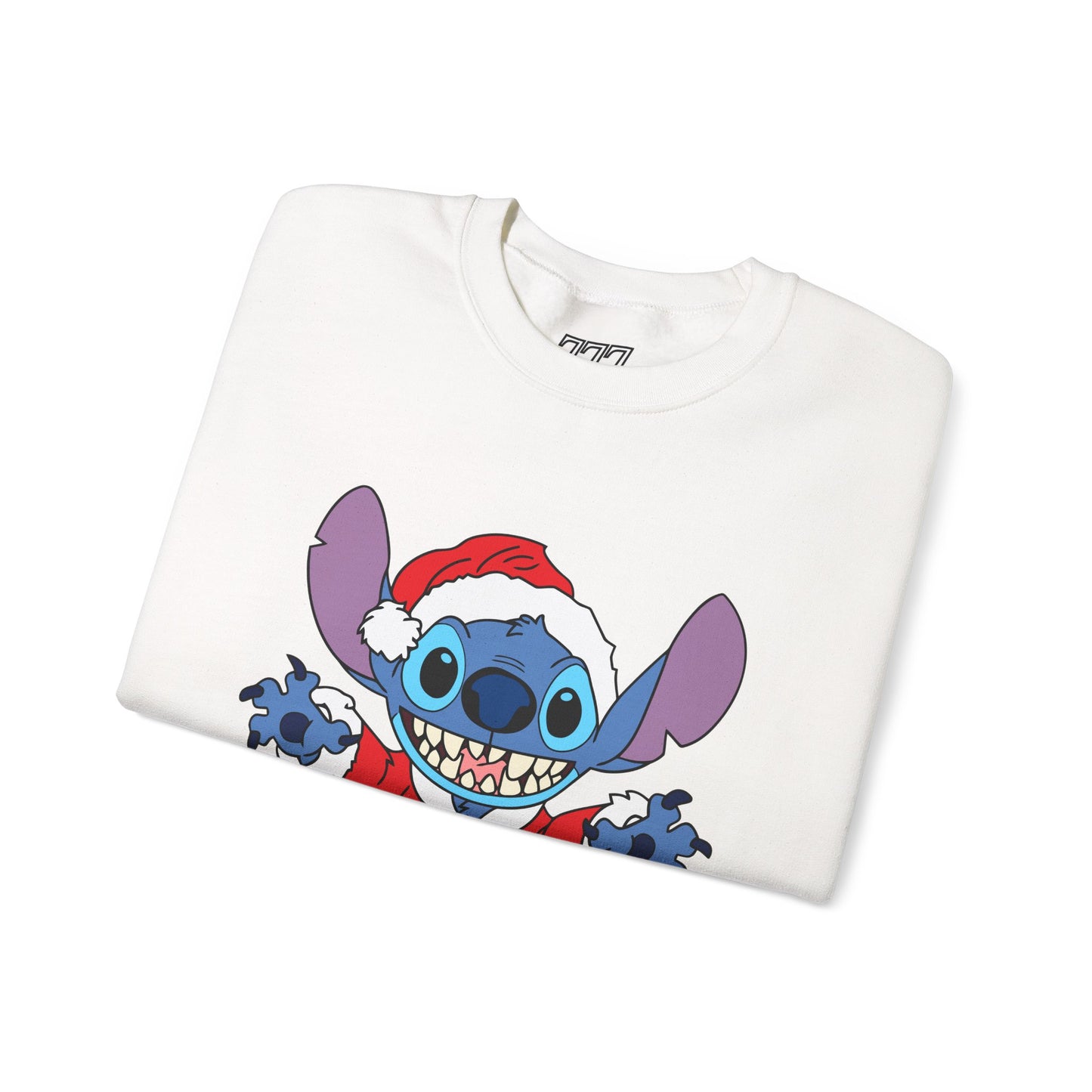 Alien Santa Christmas Crewneck – Cozy Blue Alien Holiday Sweatshirt (Unisex)