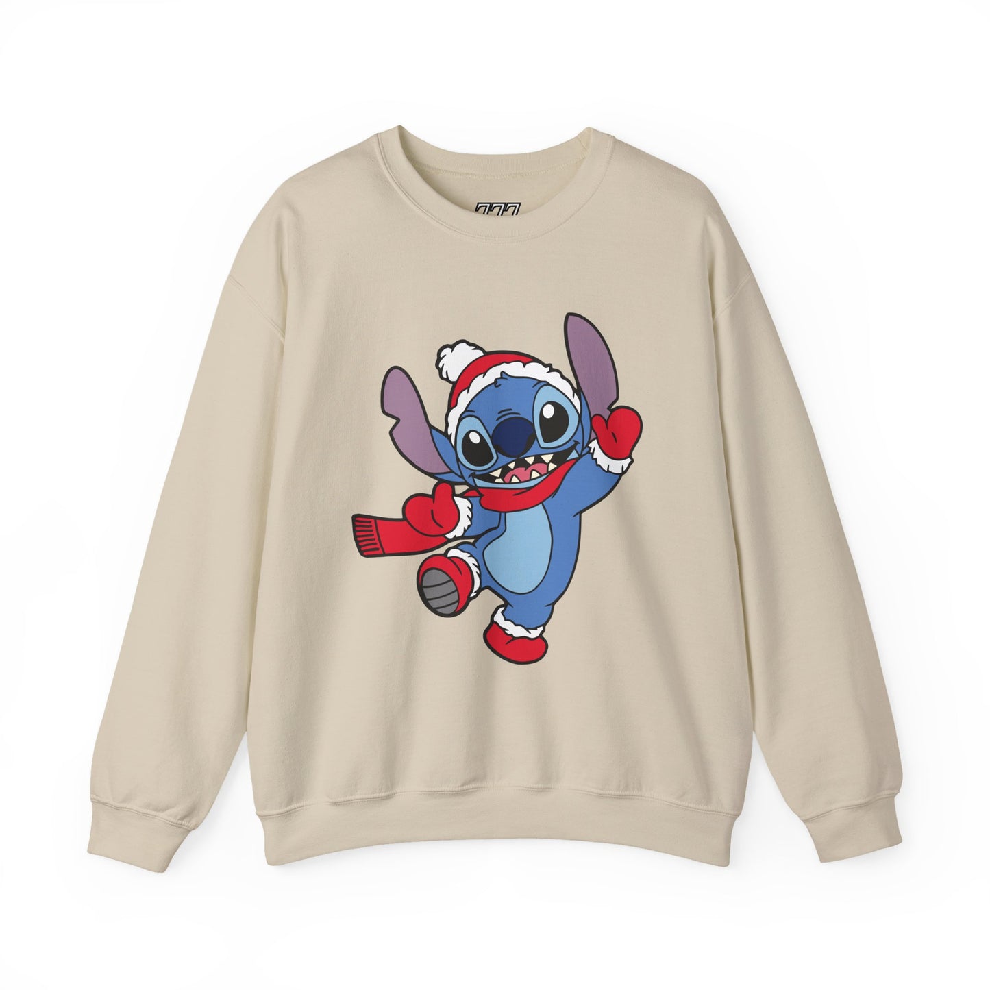 Festive Alien Christmas Crewneck – Cute Blue Alien Holiday Sweatshirt (Unisex)