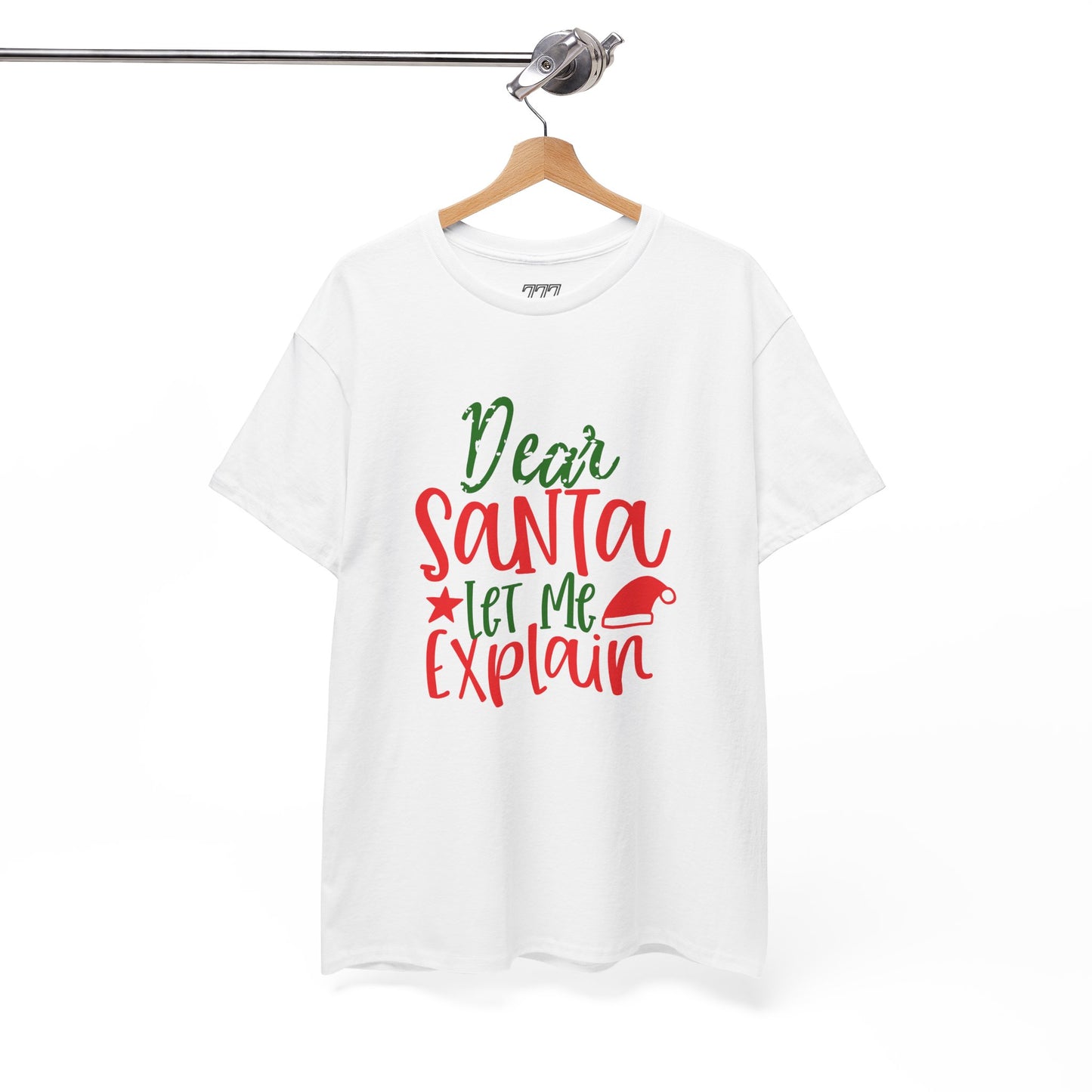 Dear Santa Let Me Explain T-Shirt – Funny Christmas Unisex Heavy Cotton Tee