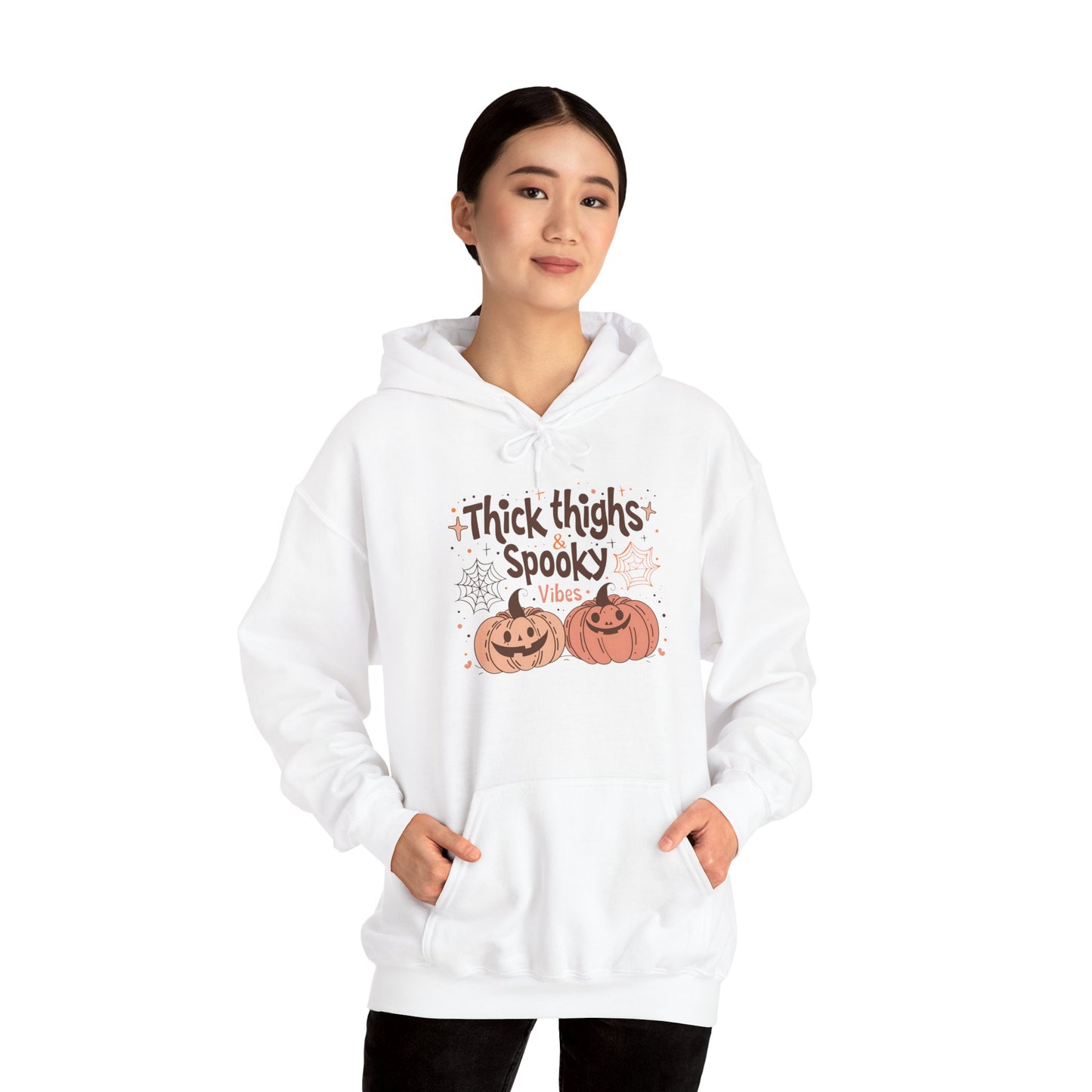 Thick Thighs & Spooky Vibes Women's Heavy Blend Hoodie