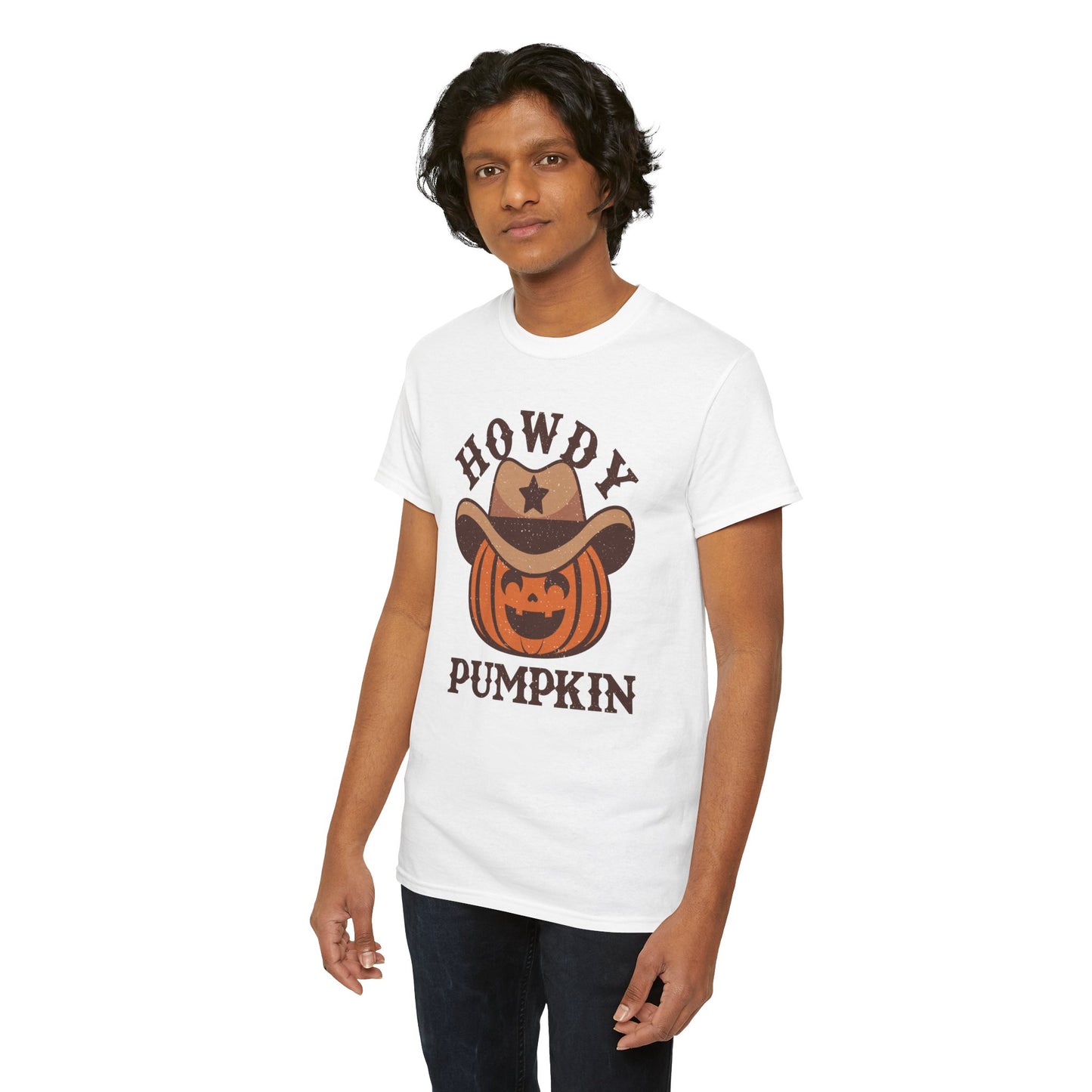 Howdy Pumpkin Unisex Heavy Cotton T-Shirt