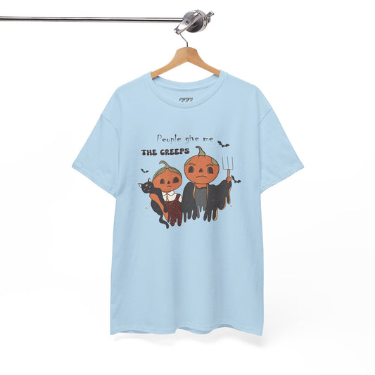 People Give Me The Creeps Unisex Heavy Cotton T-Shirt