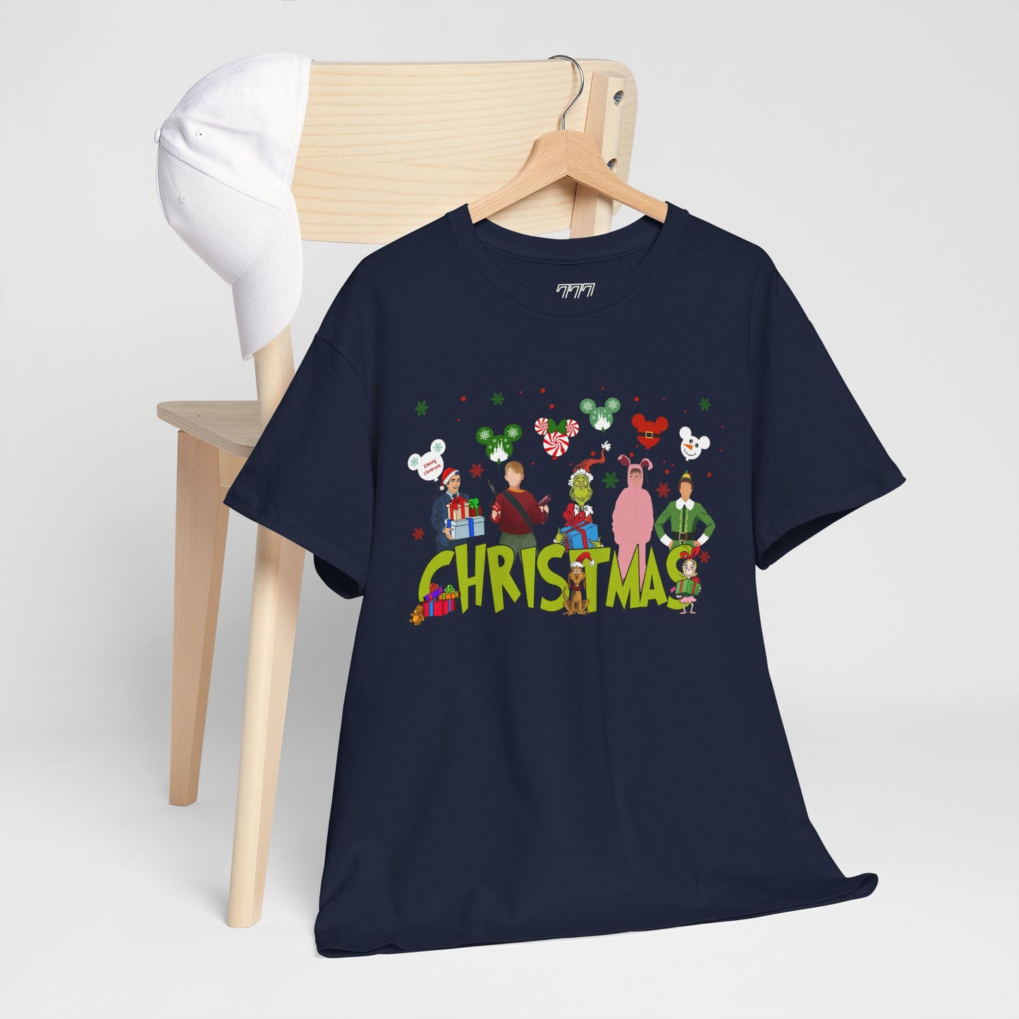 Christmas Character Squad Tee – Cute Festive Holiday Characters Unisex Heavy Cotton T-Shirt