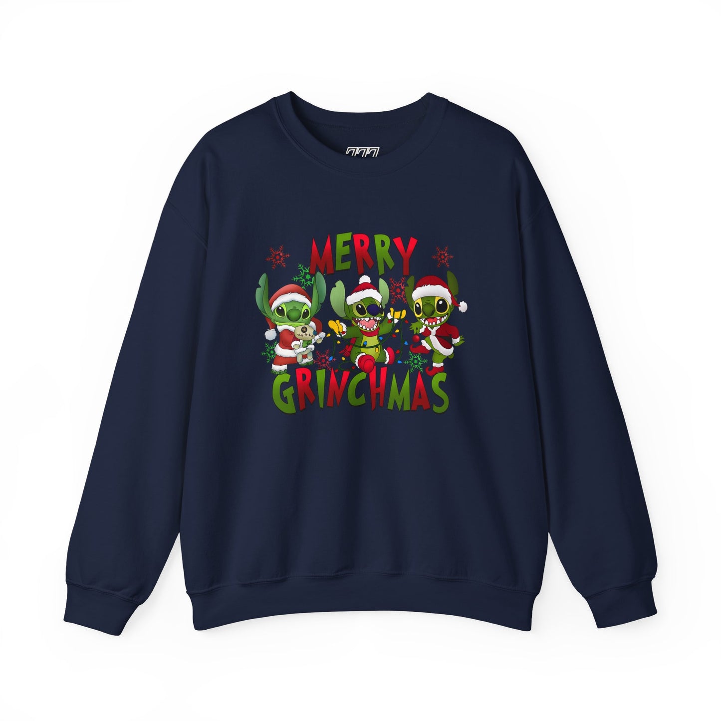 Merry Grinchmas Sweatshirt – Funny Christmas Unisex Heavy Blend Holiday Crewneck