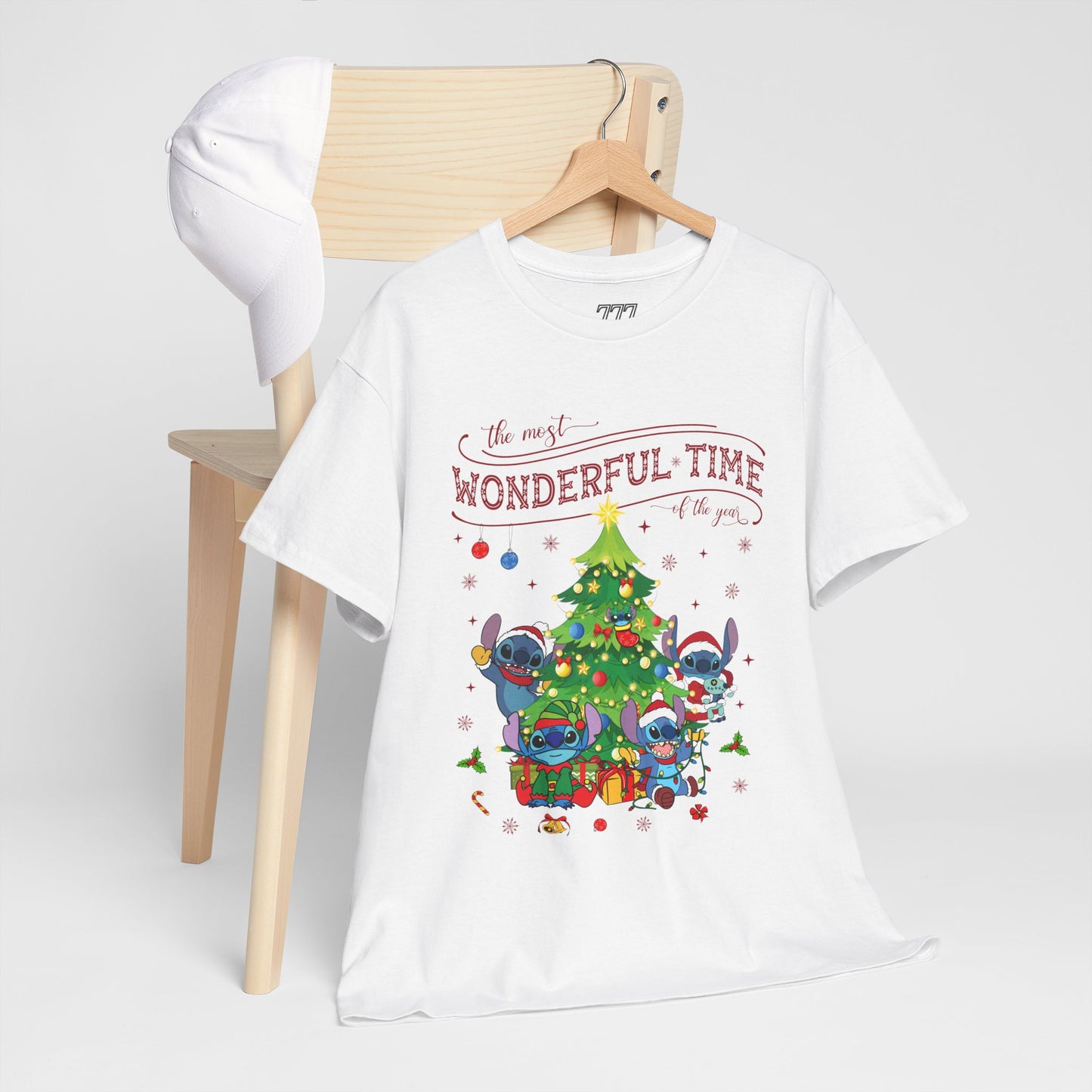 The Most Wonderful Time of the Year Christmas Tee – Cute Holiday Characters Festive Unisex Heavy Cotton T-Shirt
